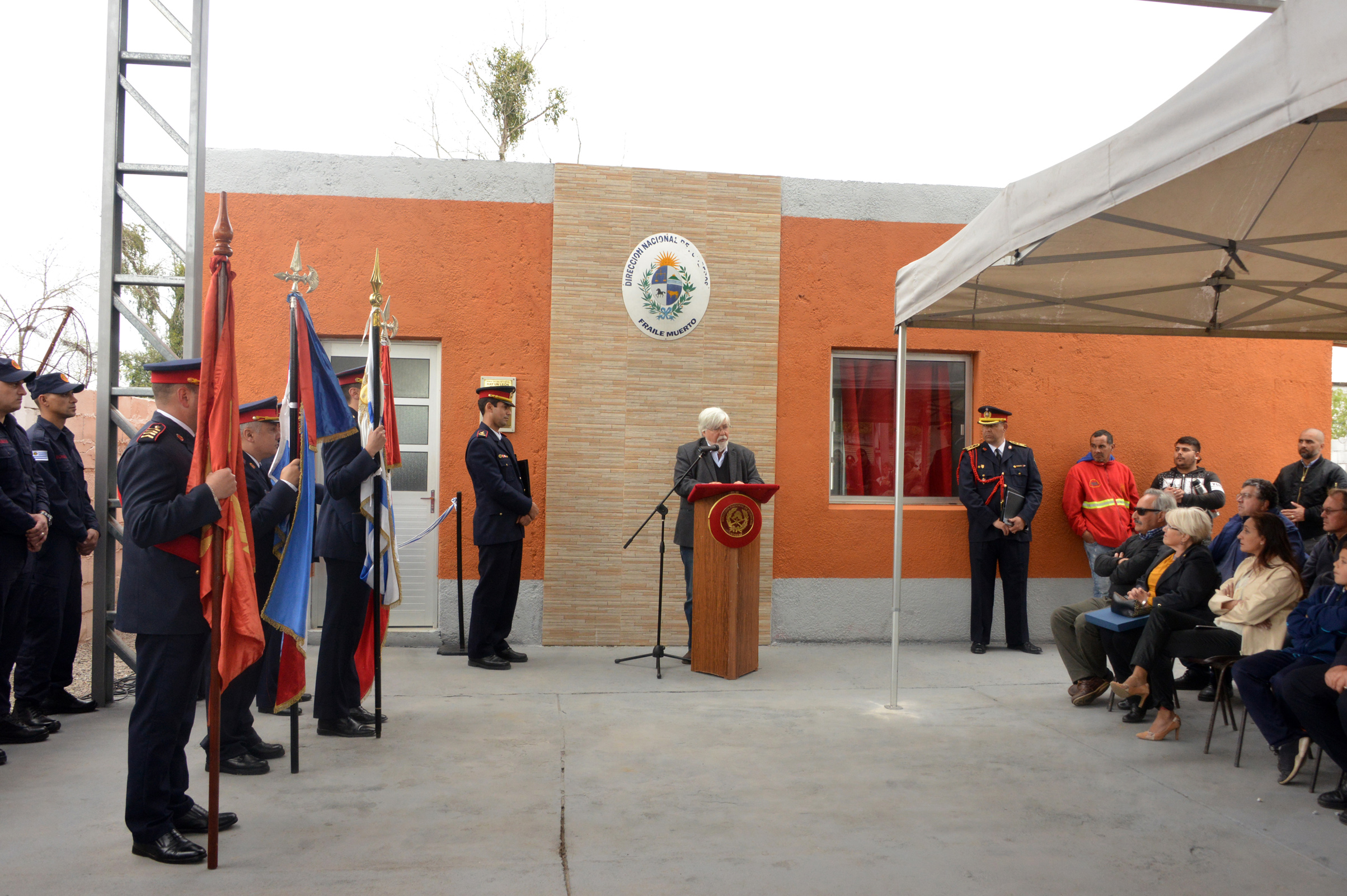 Inauguración de nuevo destacamento de Bomberos en Fraile Muerto, Cerro Largo