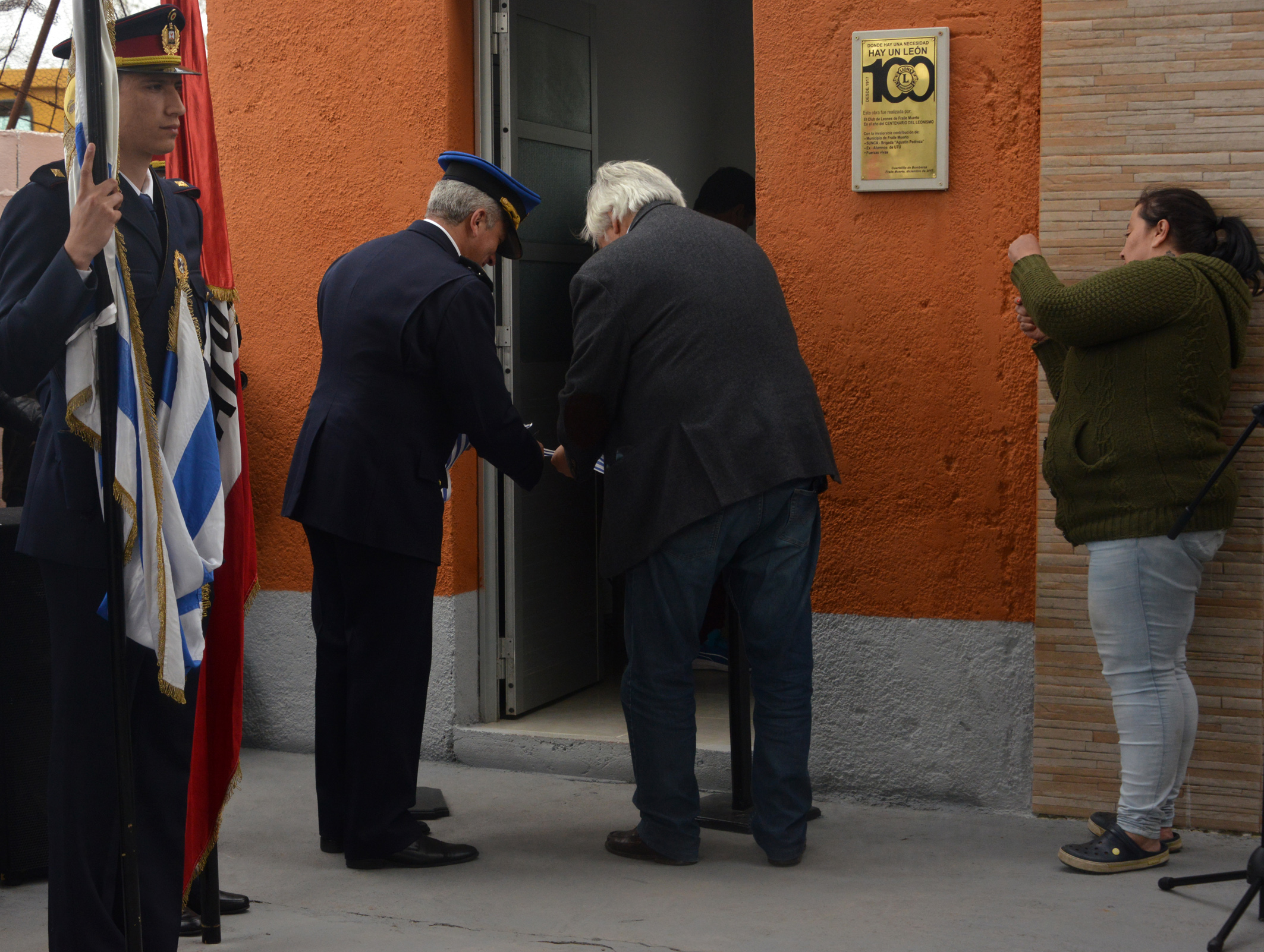 Inauguración de nuevo destacamento de Bomberos en Fraile Muerto, Cerro Largo