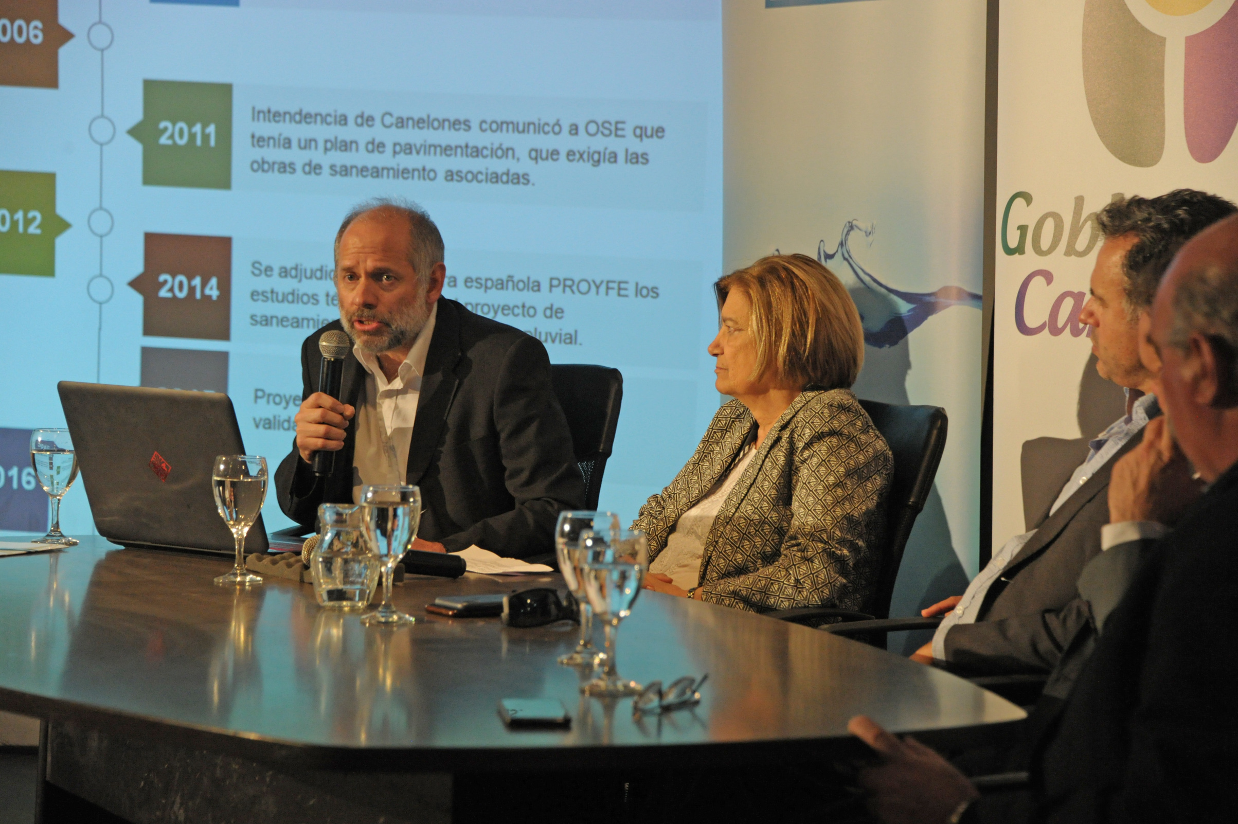 Conferencia de prensa de anuncio de acuerdo para proyecto integral de saneamiento, drenaje pluvial y vialidad