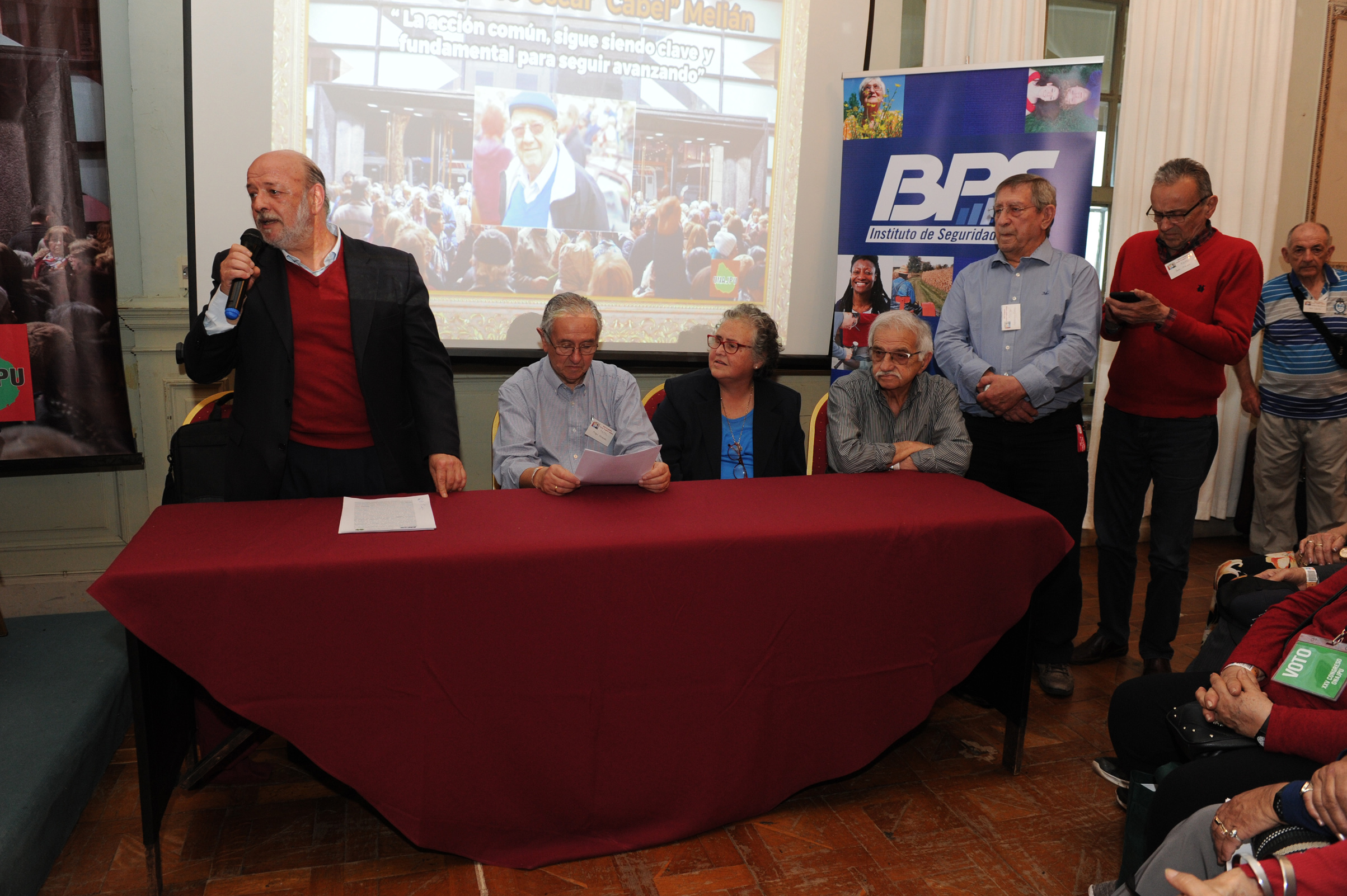 Ministro de Trabajo y Seguridad Social, Ernesto Murro, en el XXV Congreso de la Organización Nacional de Asociaciones de Jubilados