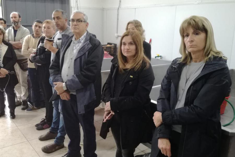 Visita de autoridades a cooperativa de productores de San Antonio, Canelones