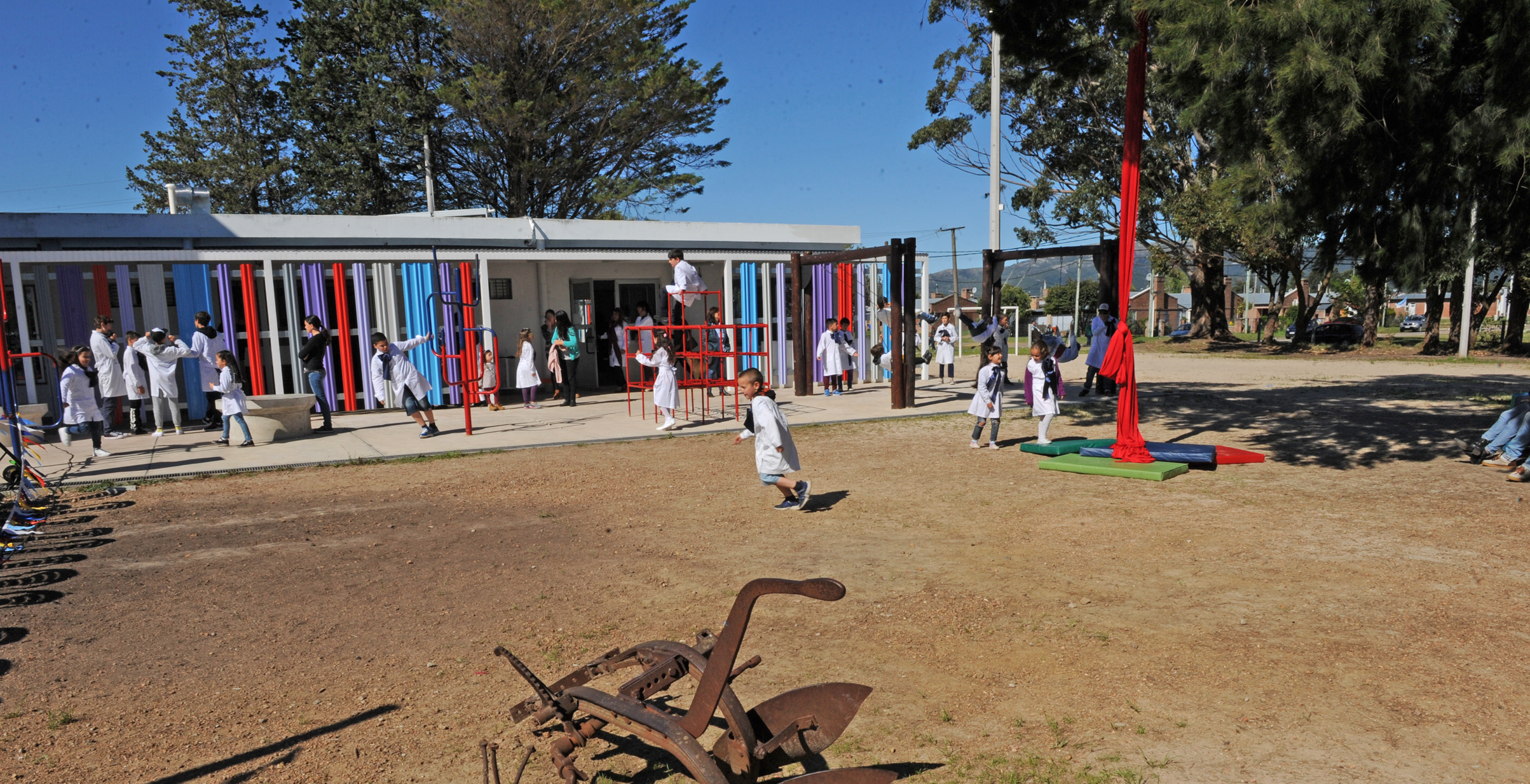 Inauguración de nueva escuela de tiempo completo n.° 17, de Gregorio Aznárez, en Maldonado