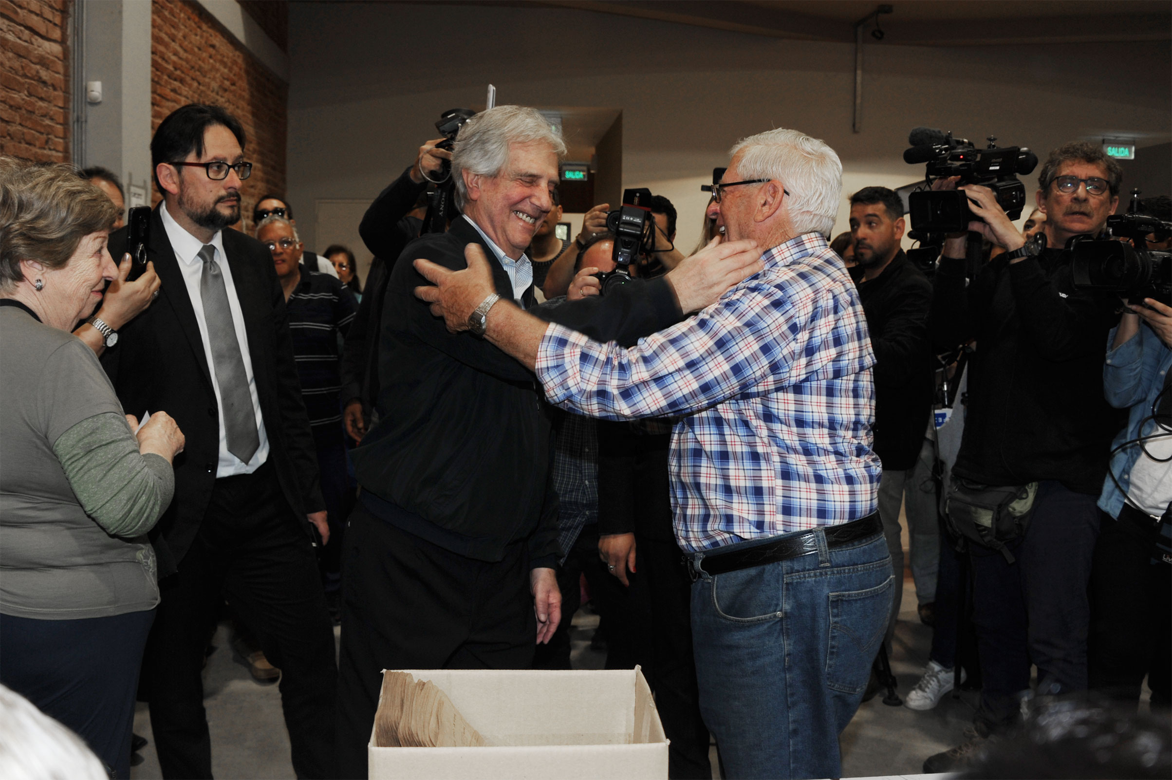 Votación del presidente Tabaré Vázquez