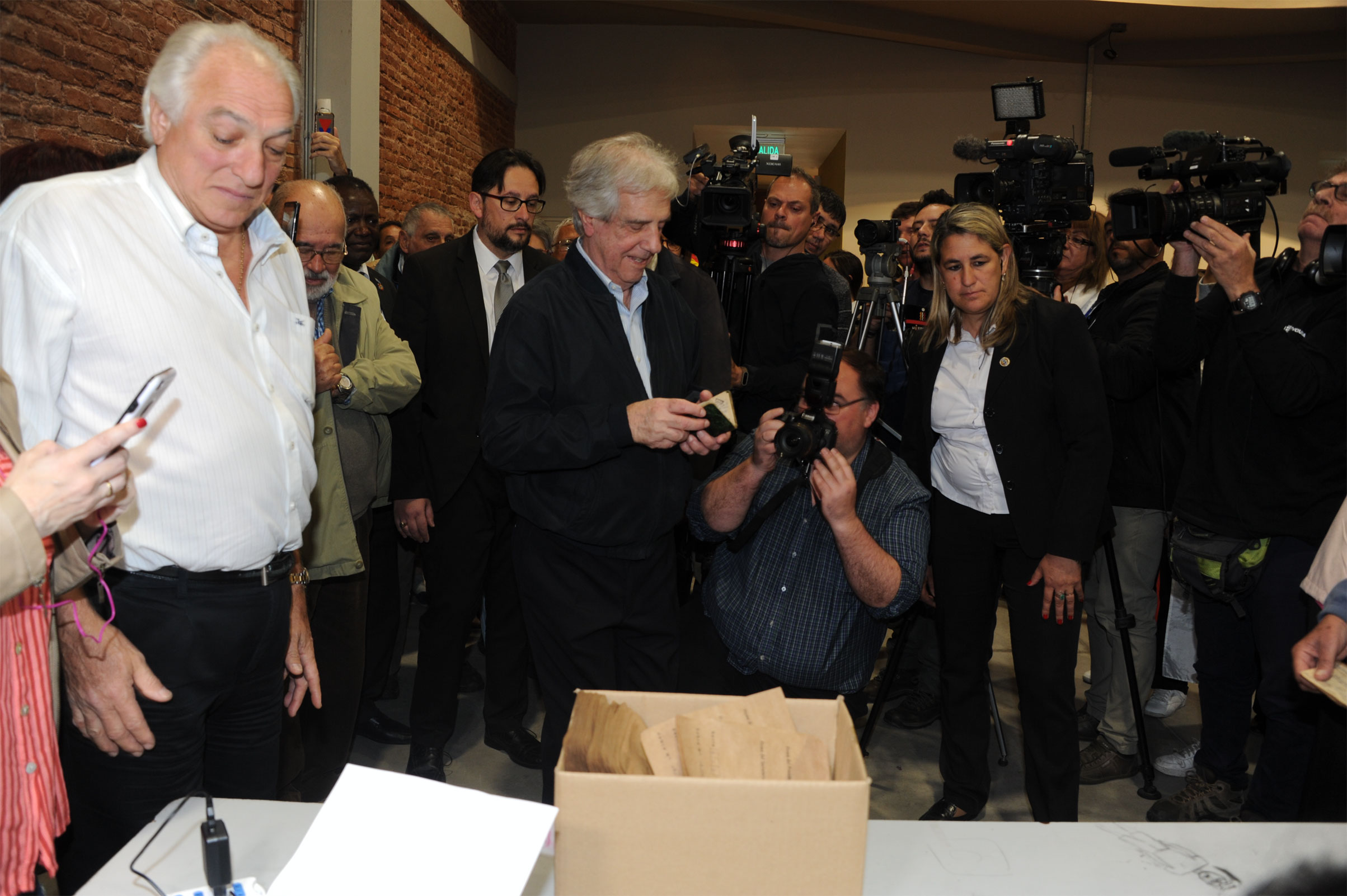 Votación del presidente Tabaré Vázquez