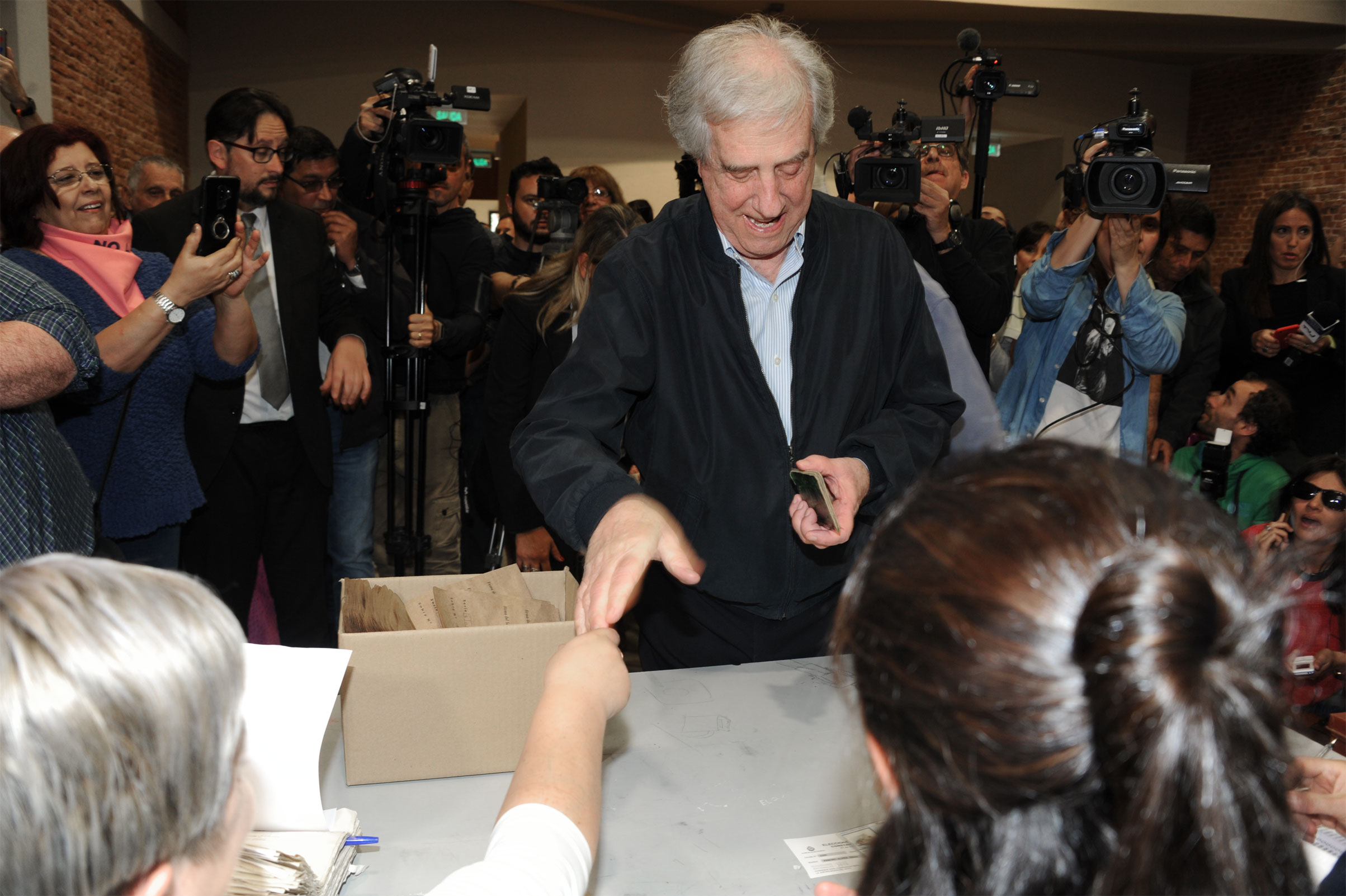 Votación del presidente Tabaré Vázquez