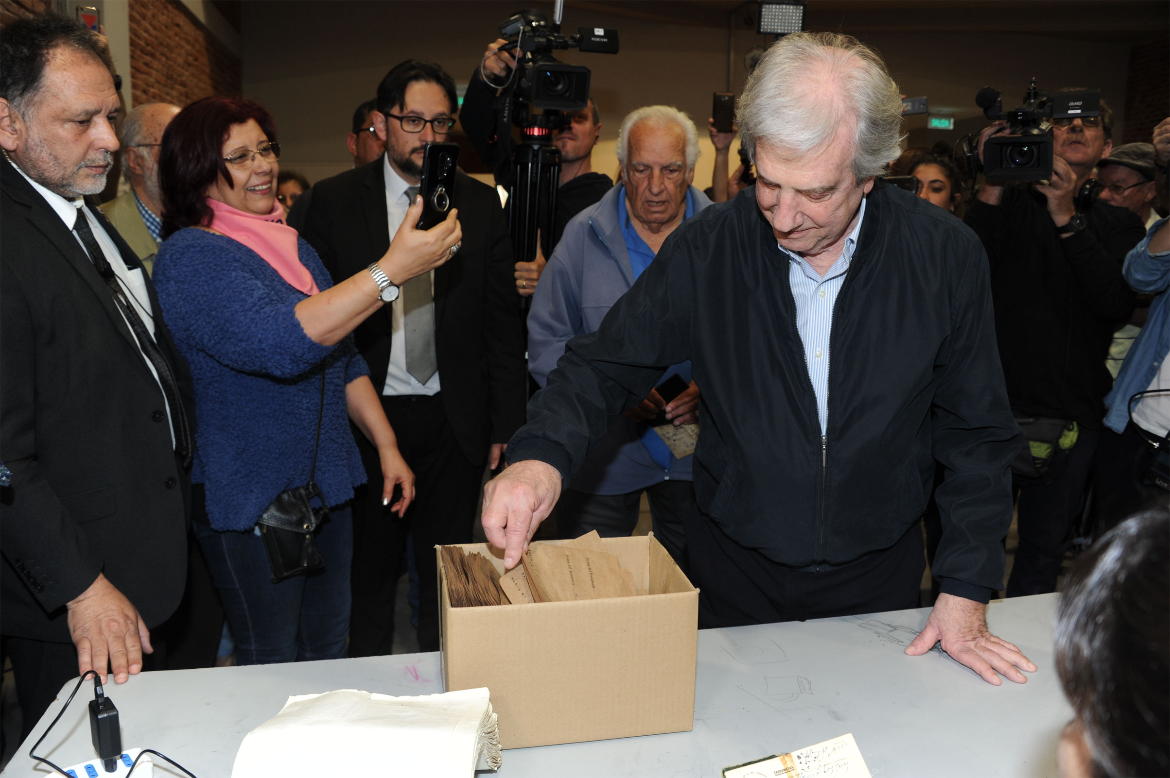 Votación del presidente Tabaré Vázquez