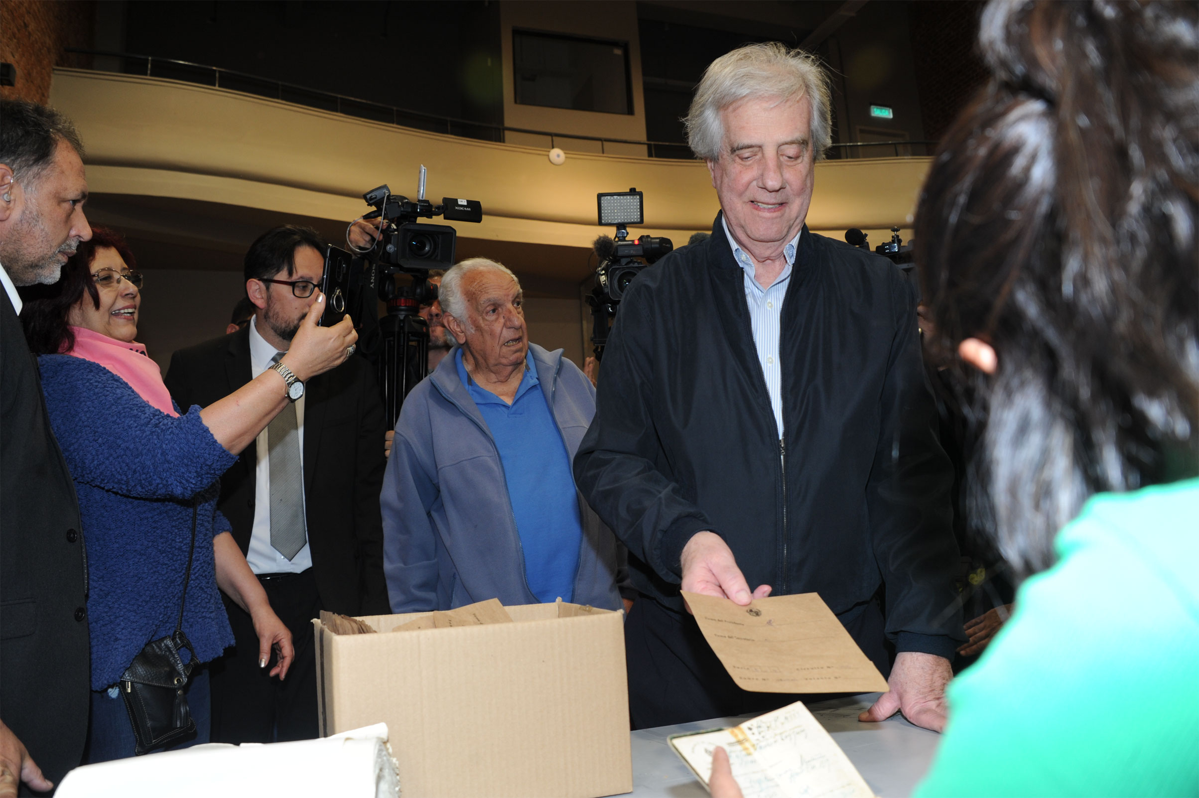 Votación del presidente Tabaré Vázquez