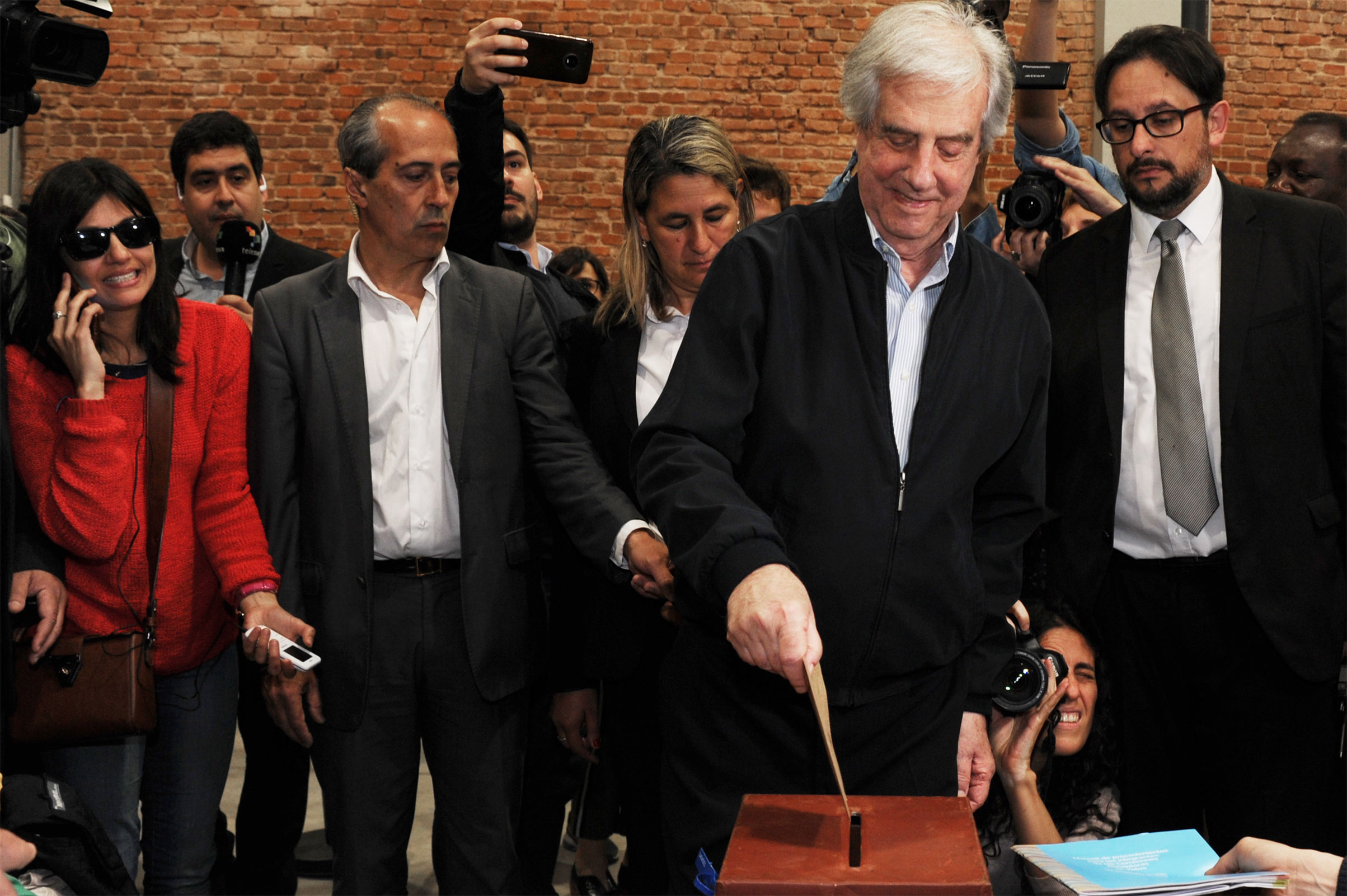 Votación del presidente Tabaré Vázquez