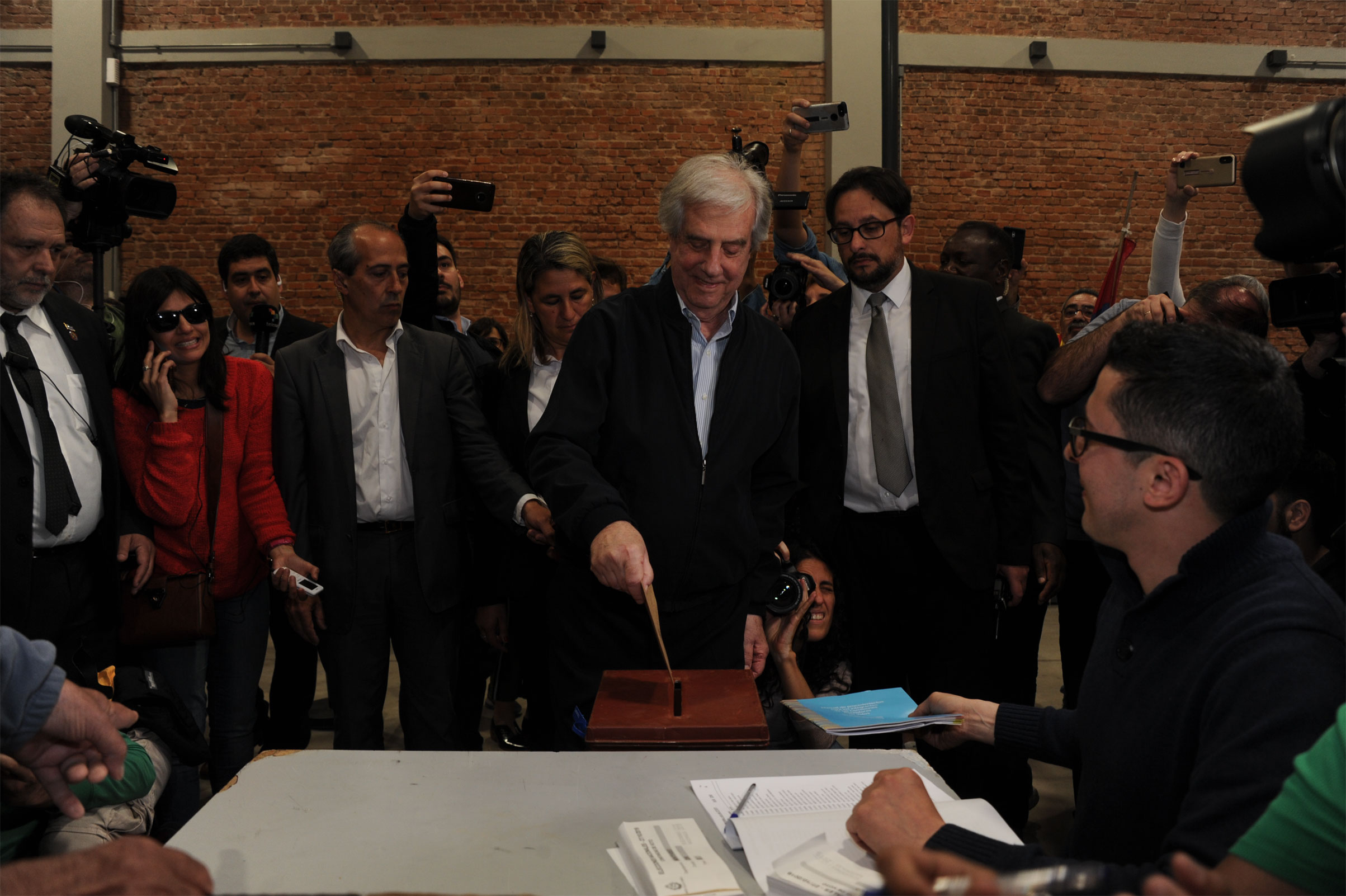 Votación del presidente Tabaré Vázquez