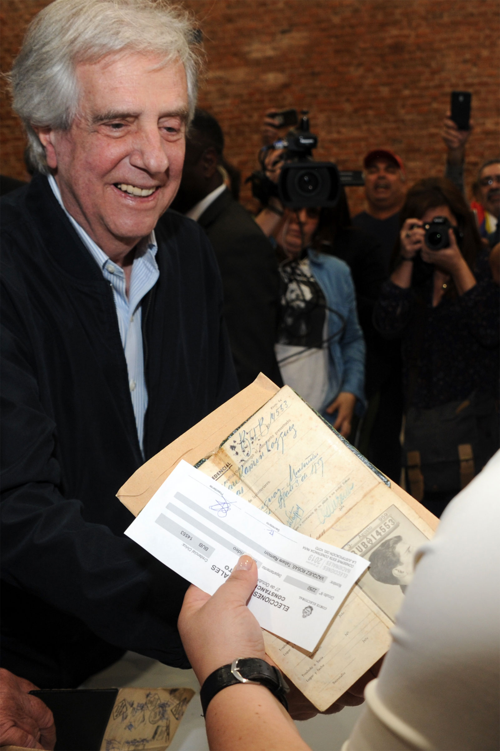 Votación del presidente Tabaré Vázquez