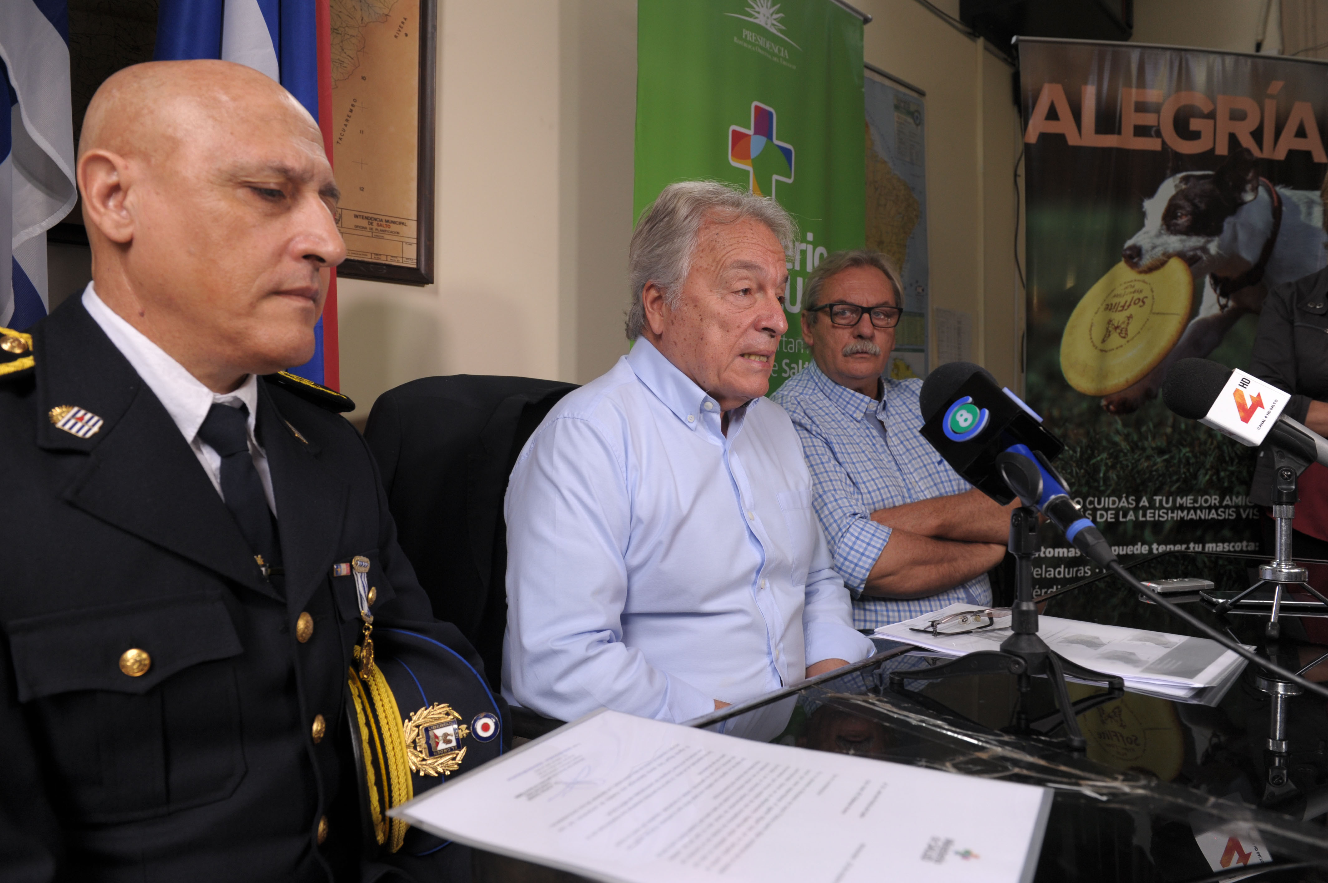 Autoridades del Ministerio de Salud Pública en Salto