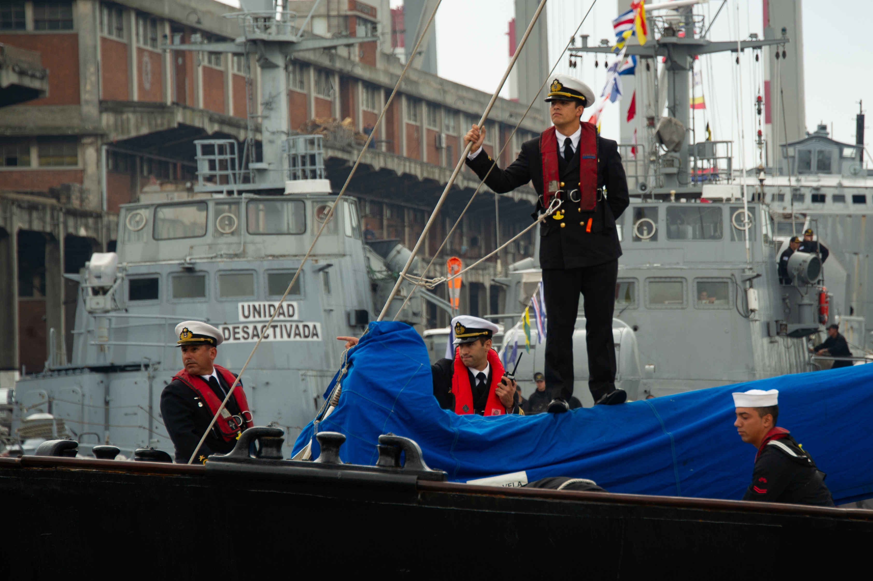 Llegada del “Capitán Miranda” al puerto de Montevideo