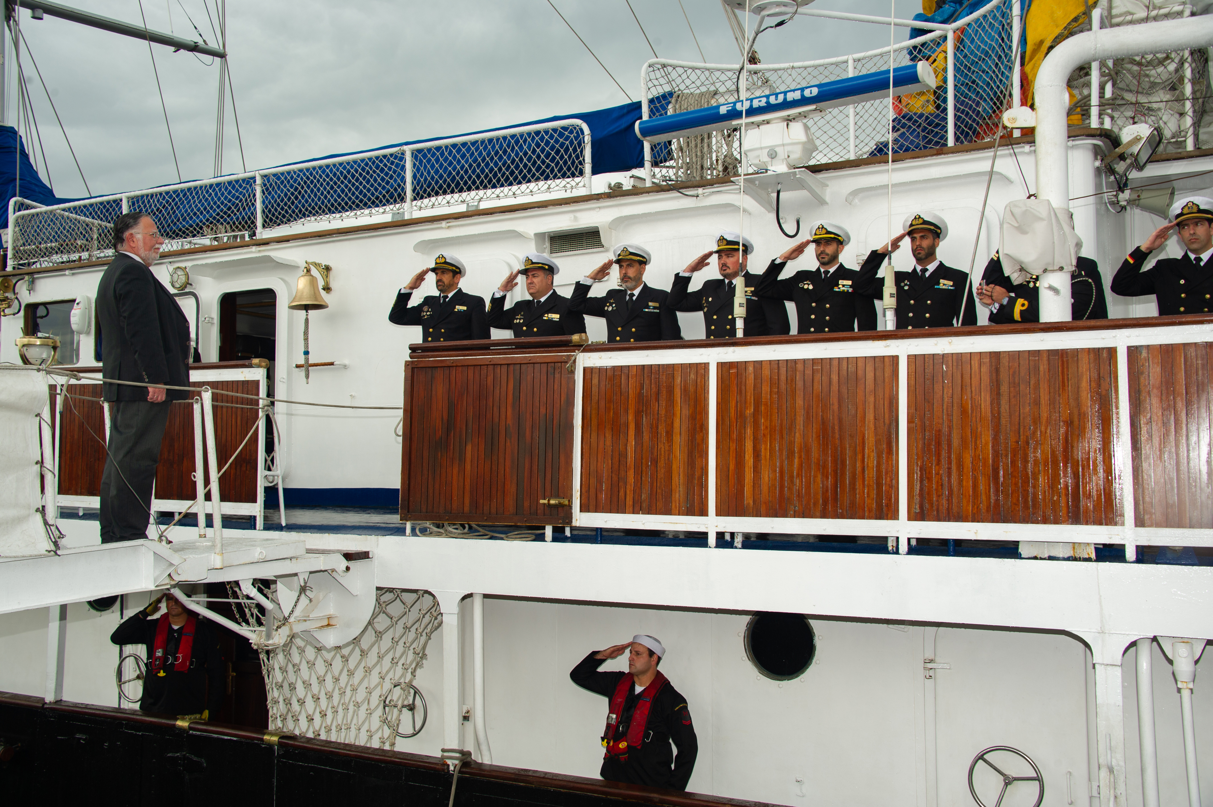 Llegada del “Capitán Miranda” al puerto de Montevideo