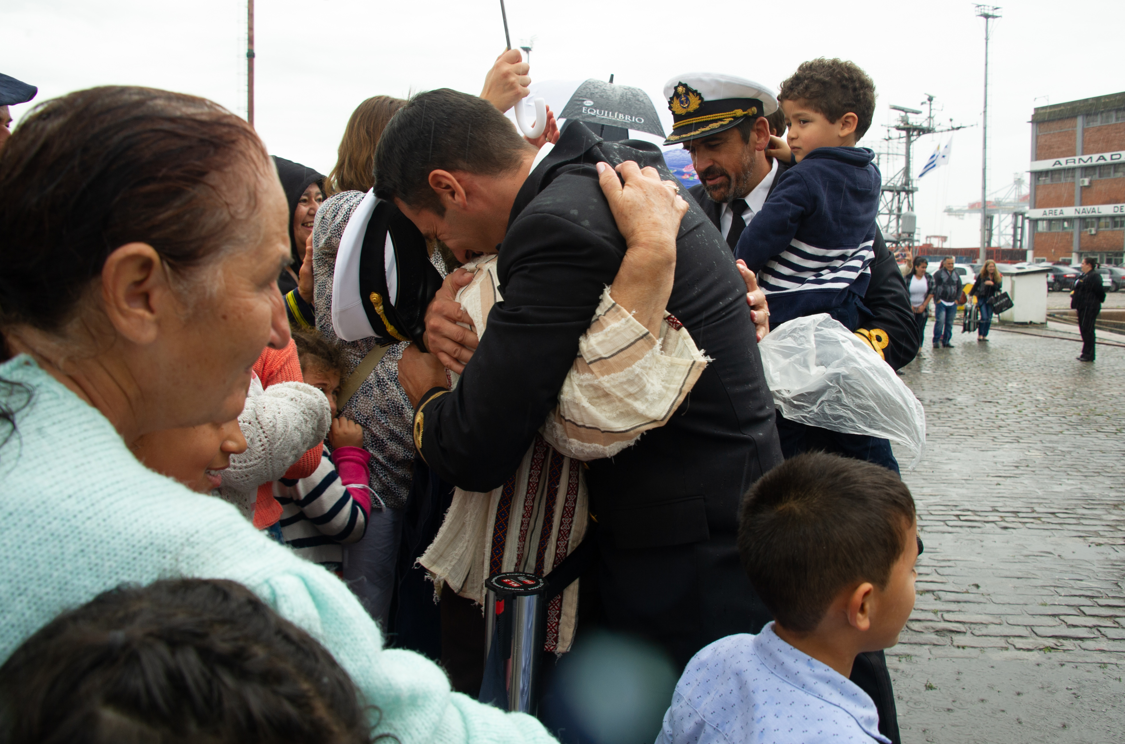 Llegada del “Capitán Miranda” al puerto de Montevideo