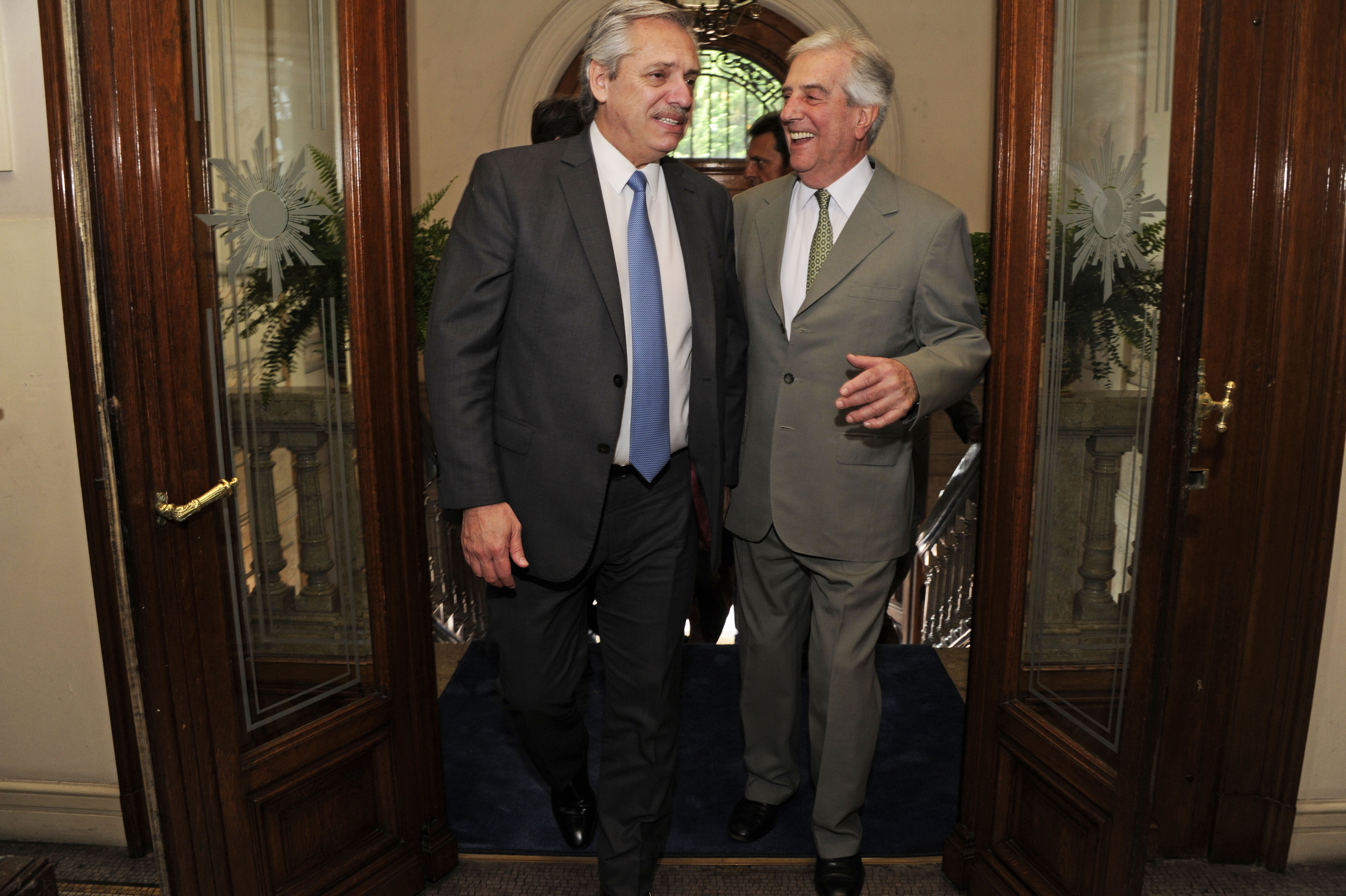 Tabaré Vázquez y Alberto Fernández