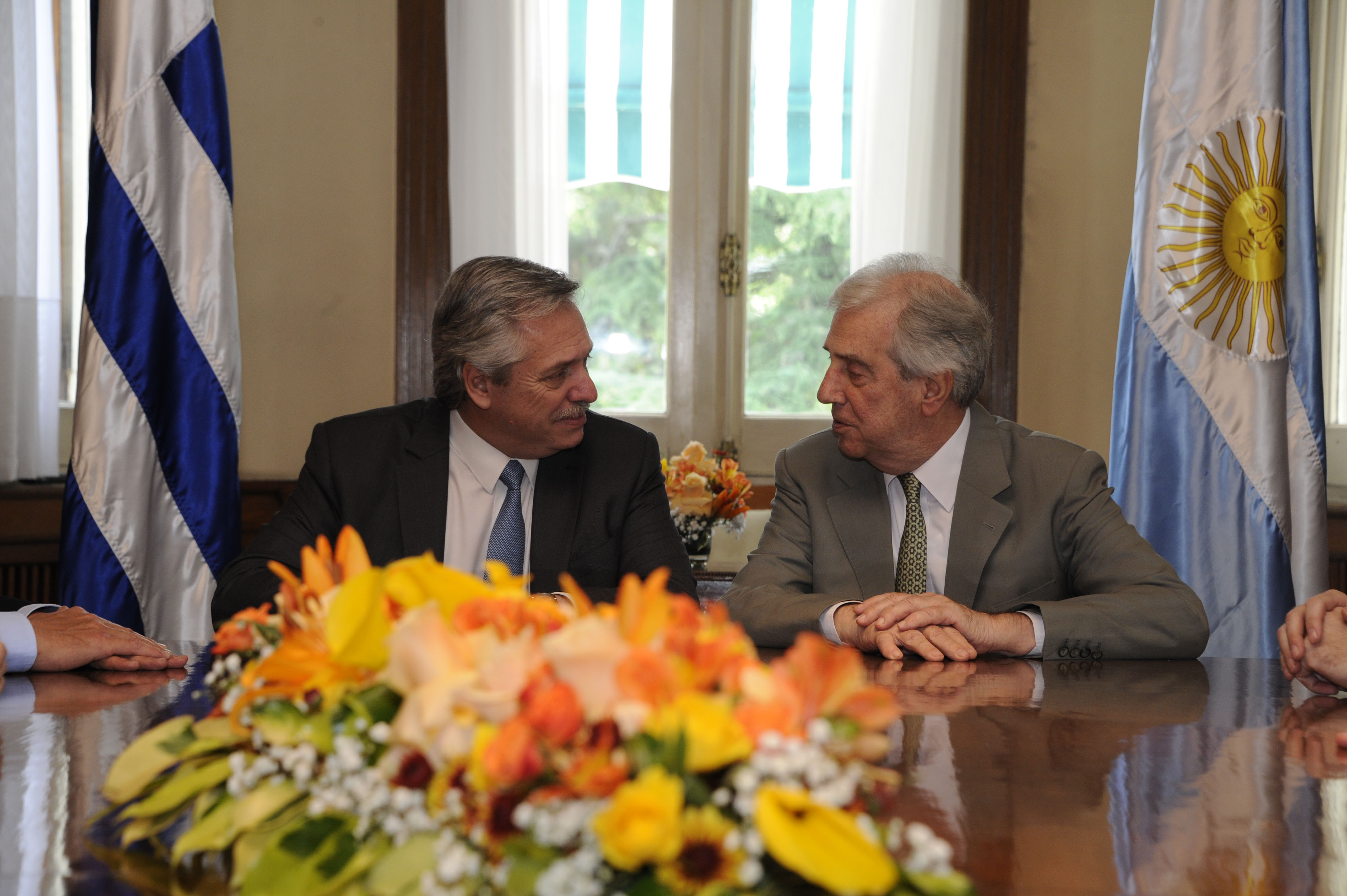 Tabaré Vázquez y Alberto Fernández