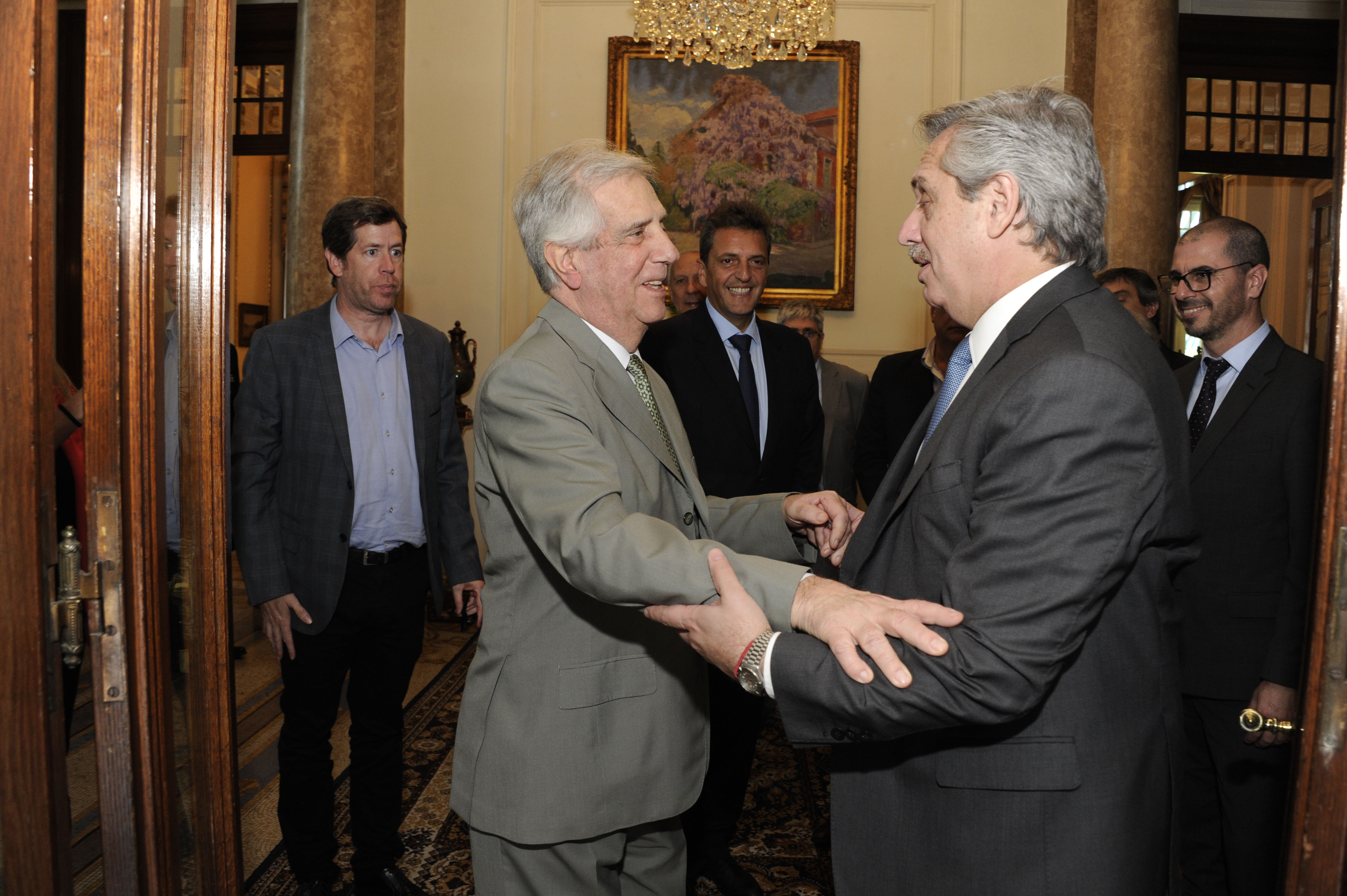 Tabaré Vázquez y Alberto Fernández