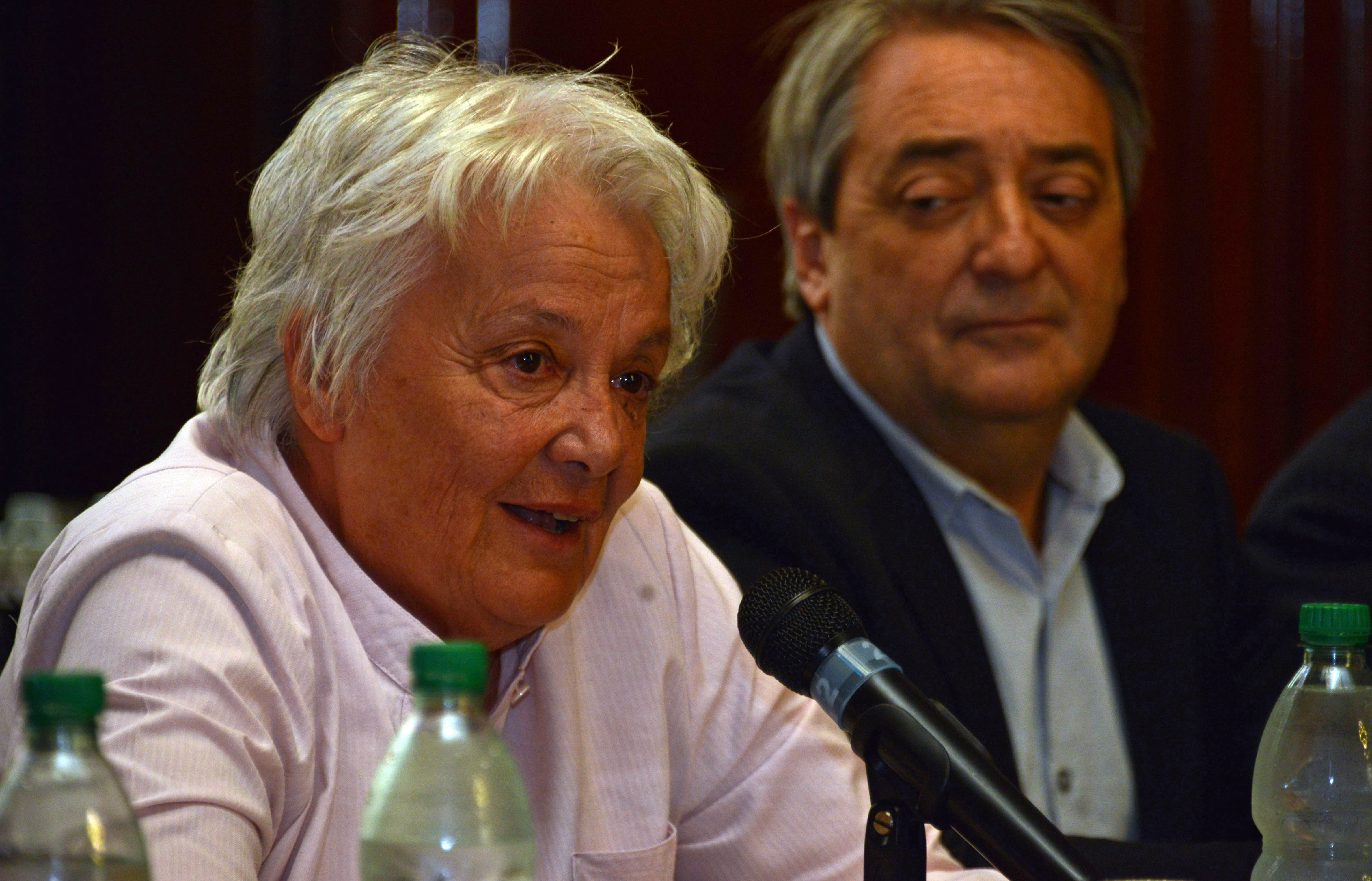 Vicepresidenta de la República, Lucía Topolansky junto a Fernando Cáceres