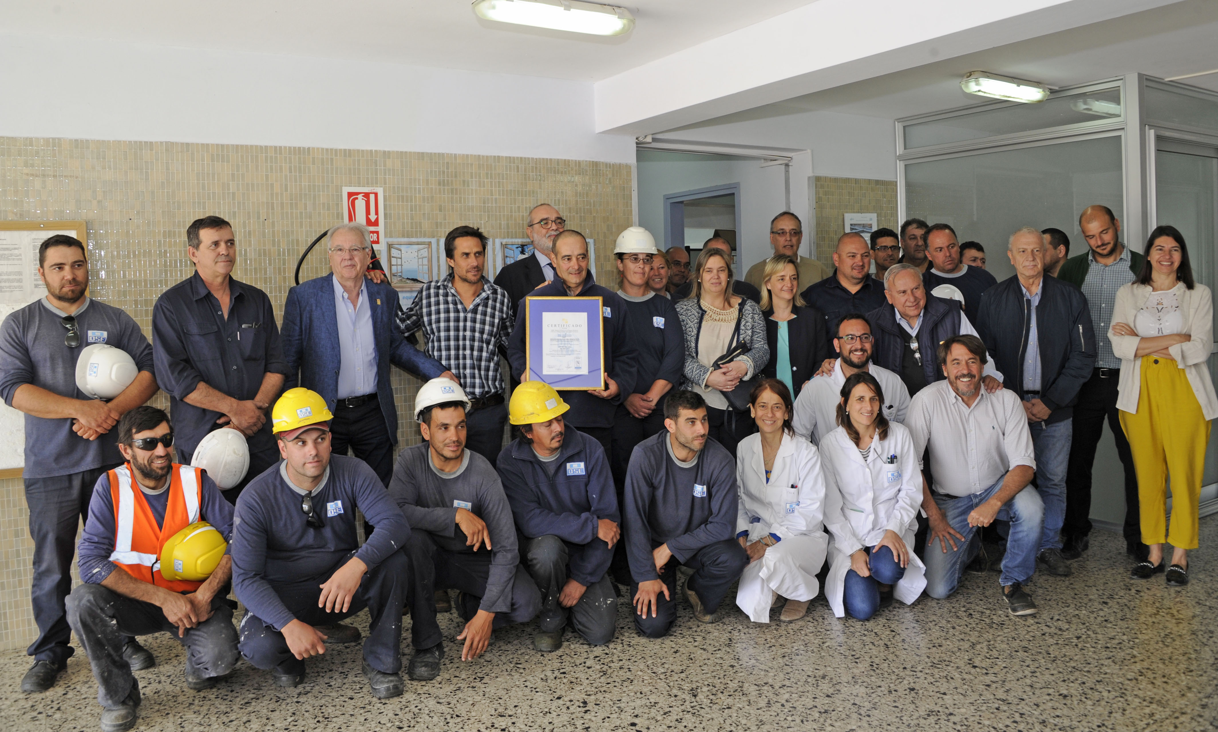 La Unidad de Gestión Desconcentrada de OSE en Maldonado, recibió el Certificado UNIT de Sistema de Gestión de Calidad
