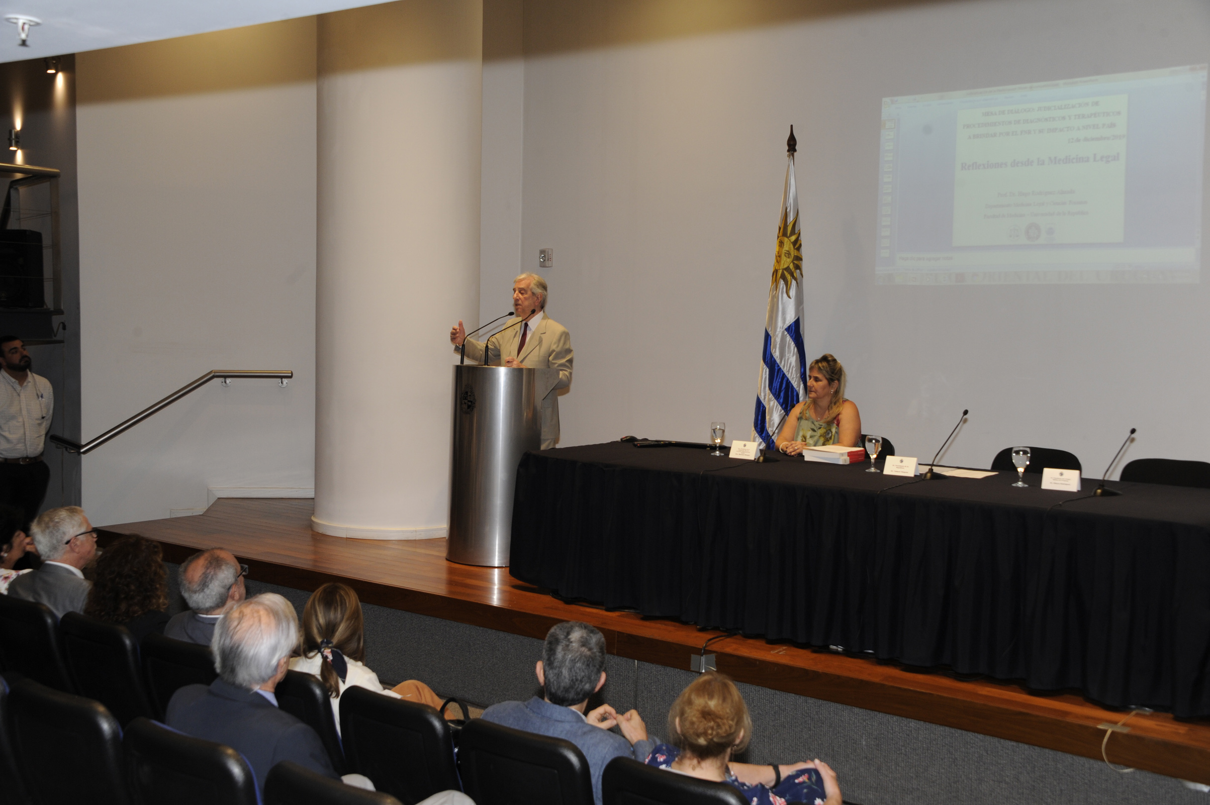 Presidente Tabaré Vázquez haciendo uso de la palabra