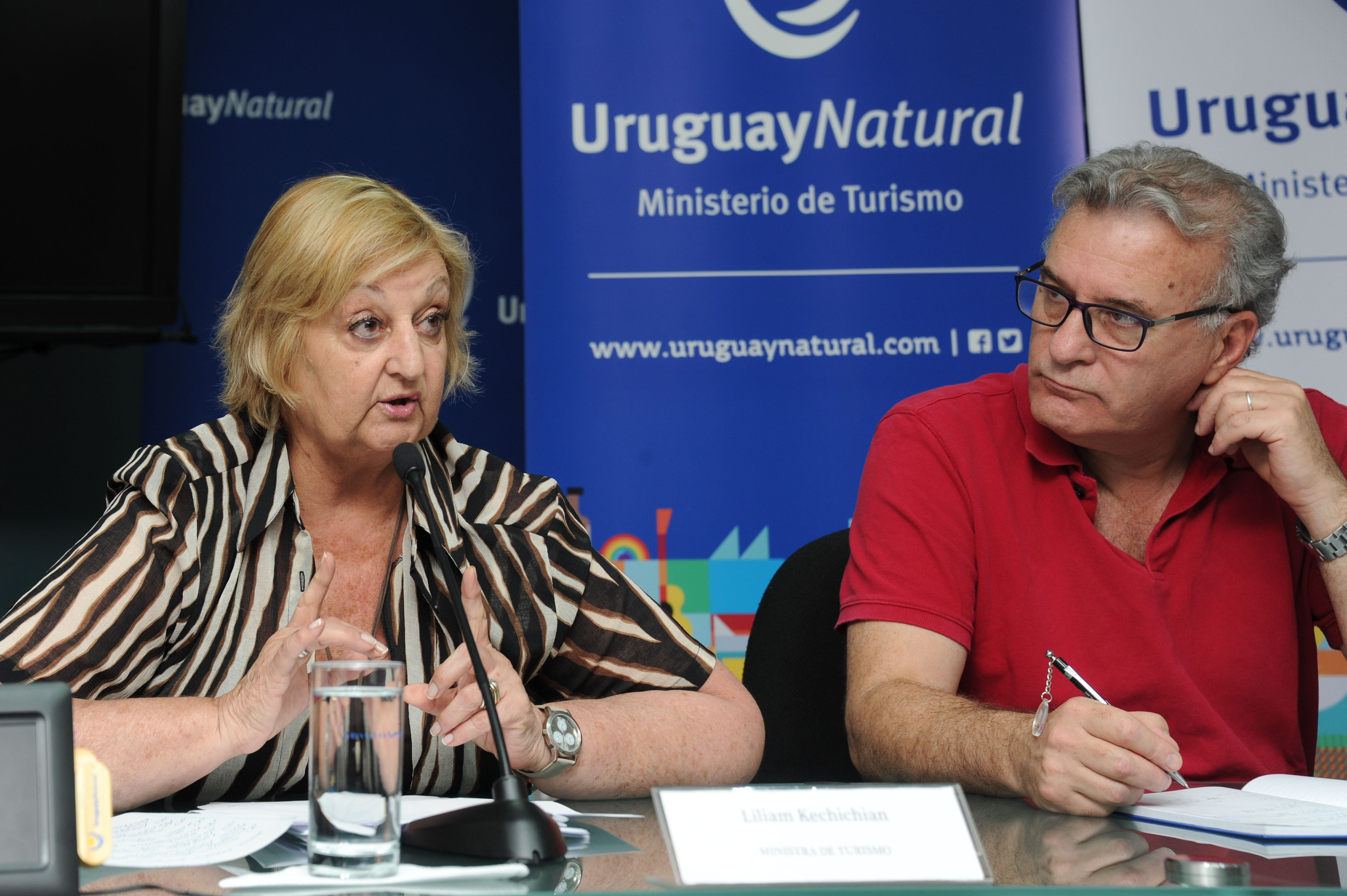 Ministra Liliam Kechichian y Carlos Fagetti