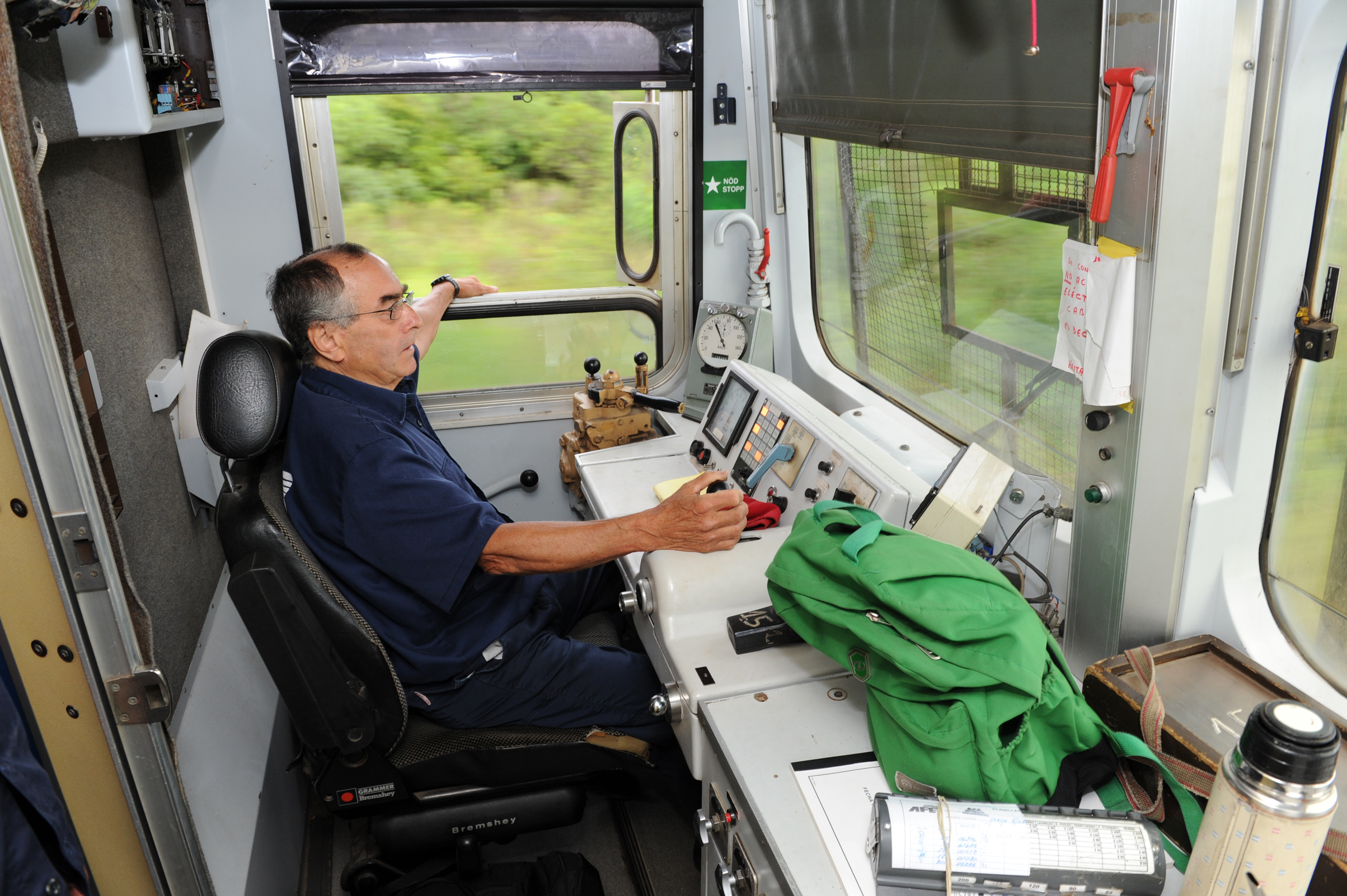 Maquinista del tren de Tacuarembó a Rivera