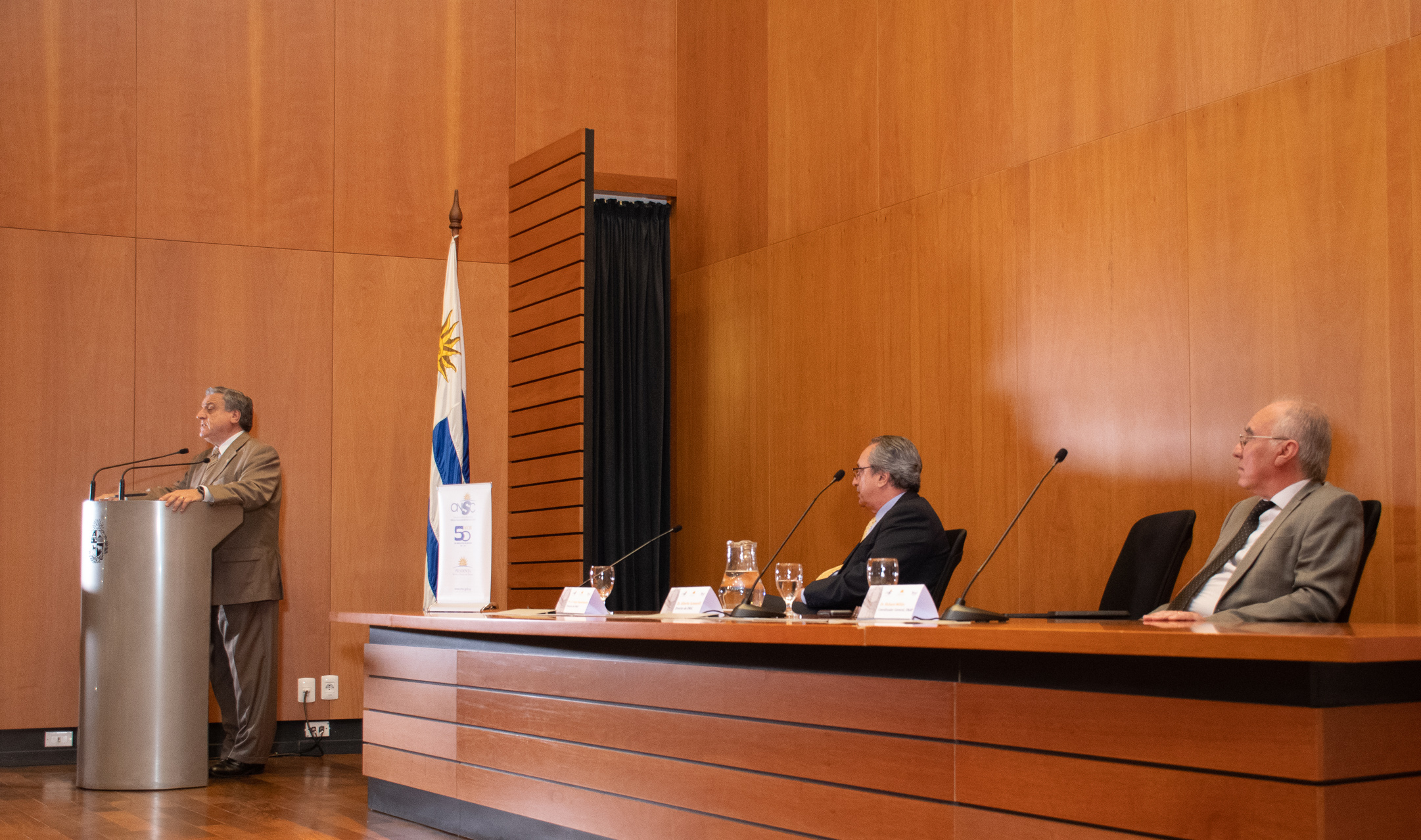 Director de ONSC, Albero Scavarelli, haciendo uso de la palabra