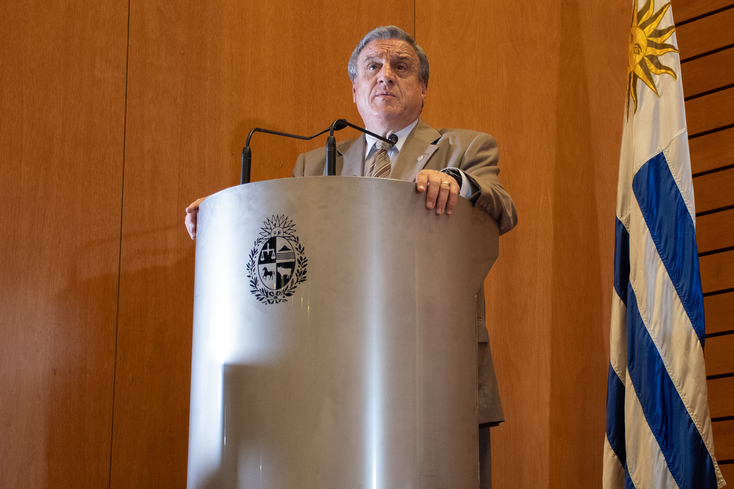 Director de ONSC, Albero Scavarelli, haciendo uso de la palabra