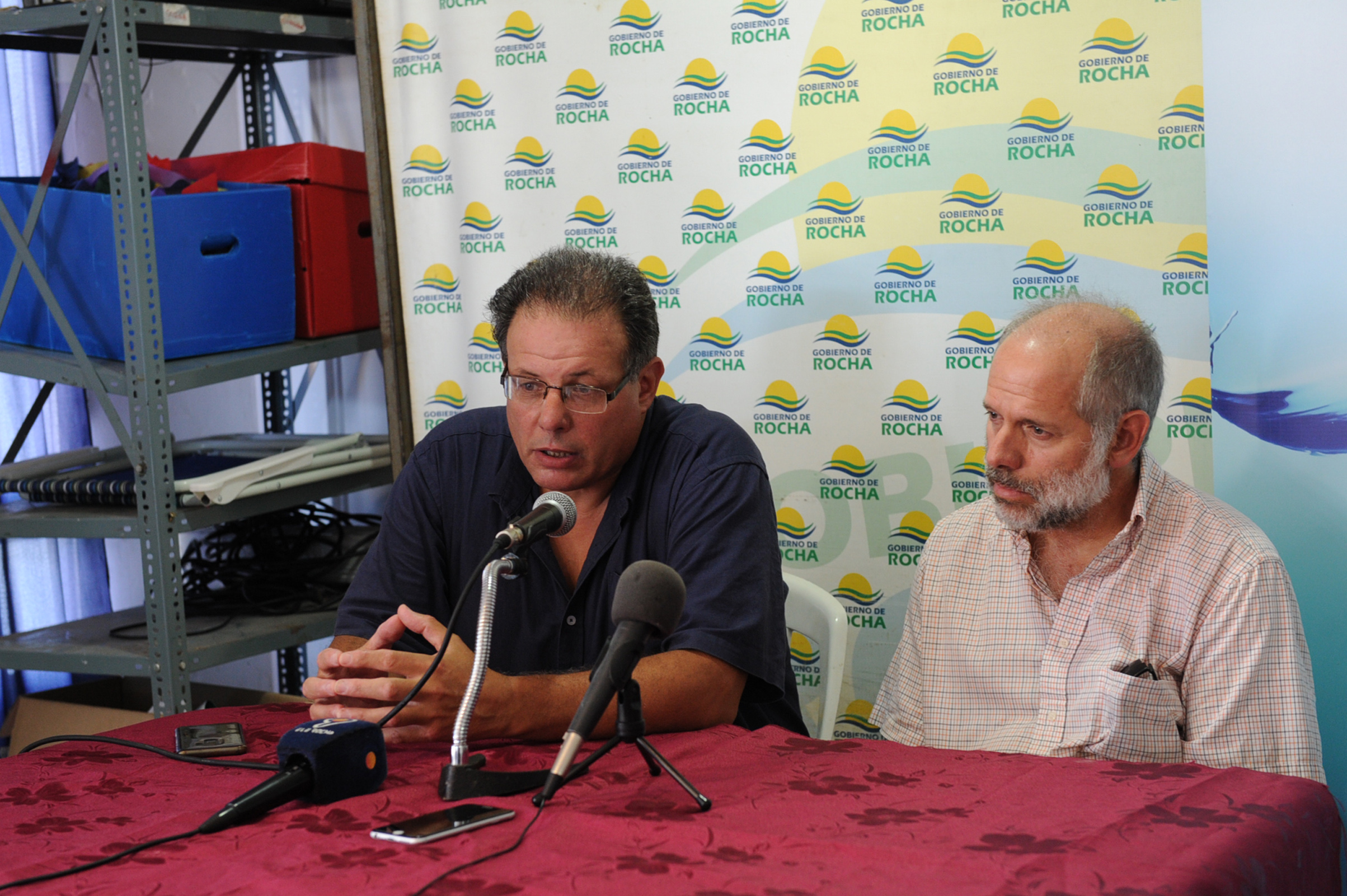 Autoridades en el marco de las actividades de OSE en el departamento de Rocha
