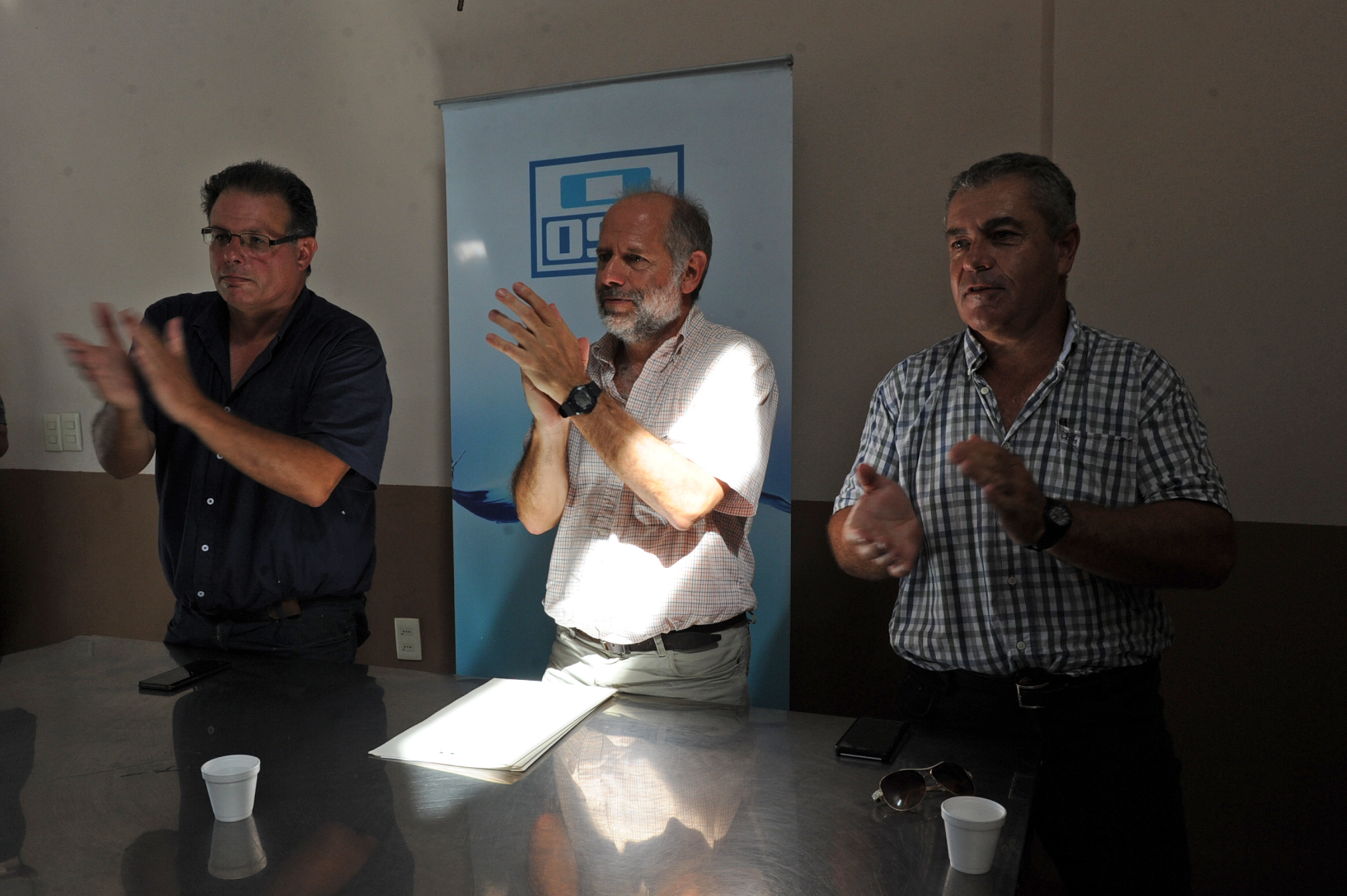 Autoridades en el marco de las actividades de OSE en el departamento de Rocha