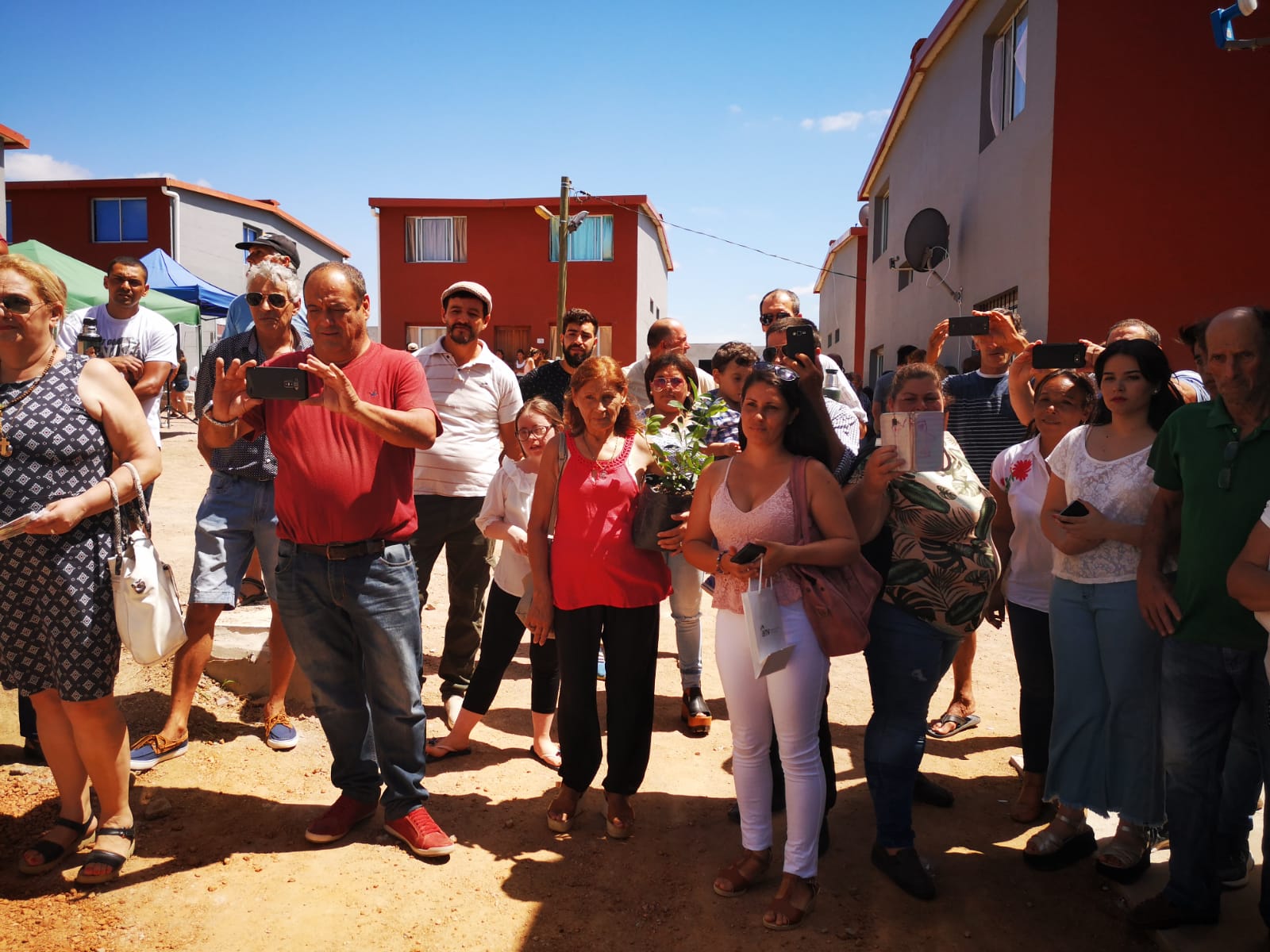 Inauguración de viviendas en Melo, Cerro Largo
