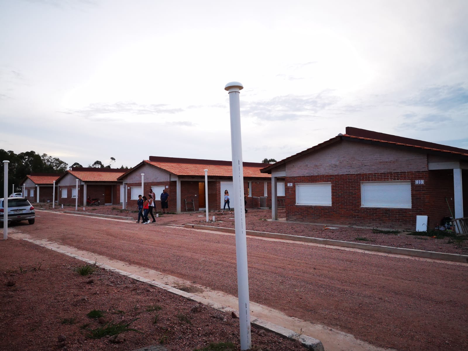 Inauguración de viviendas en Chuy, Rocha