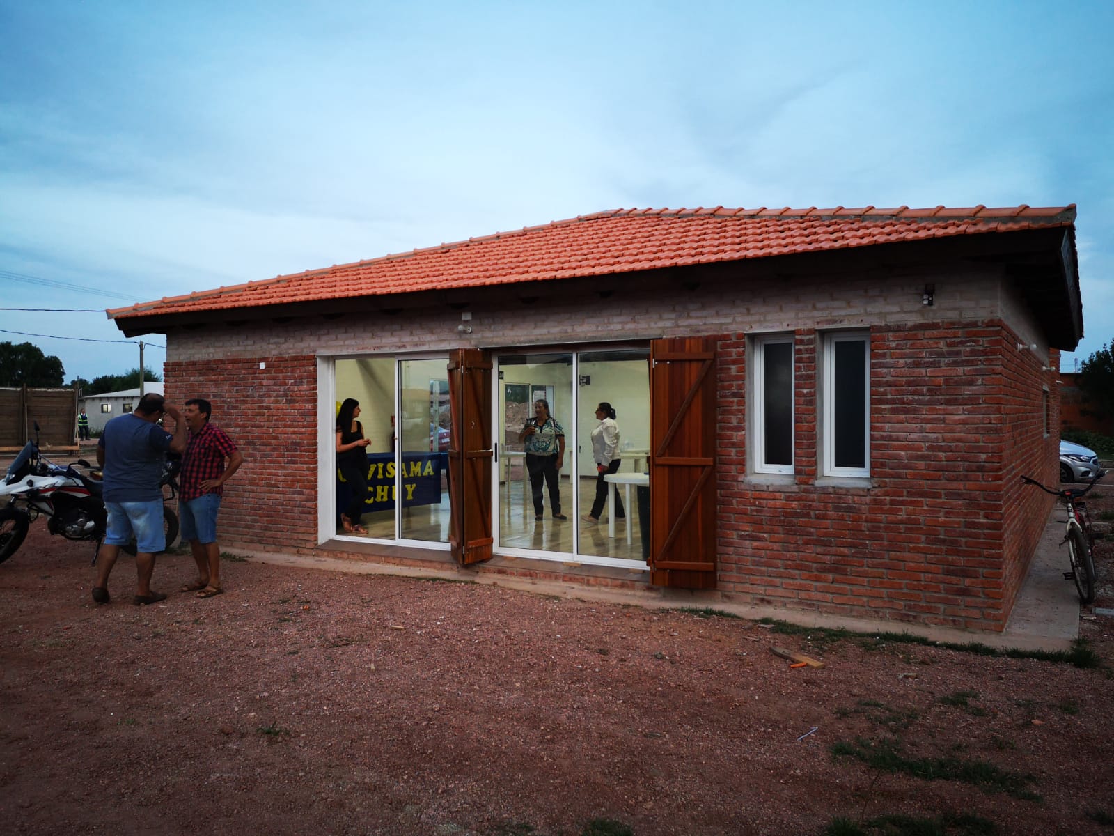 Inauguración de viviendas en Chuy, Rocha