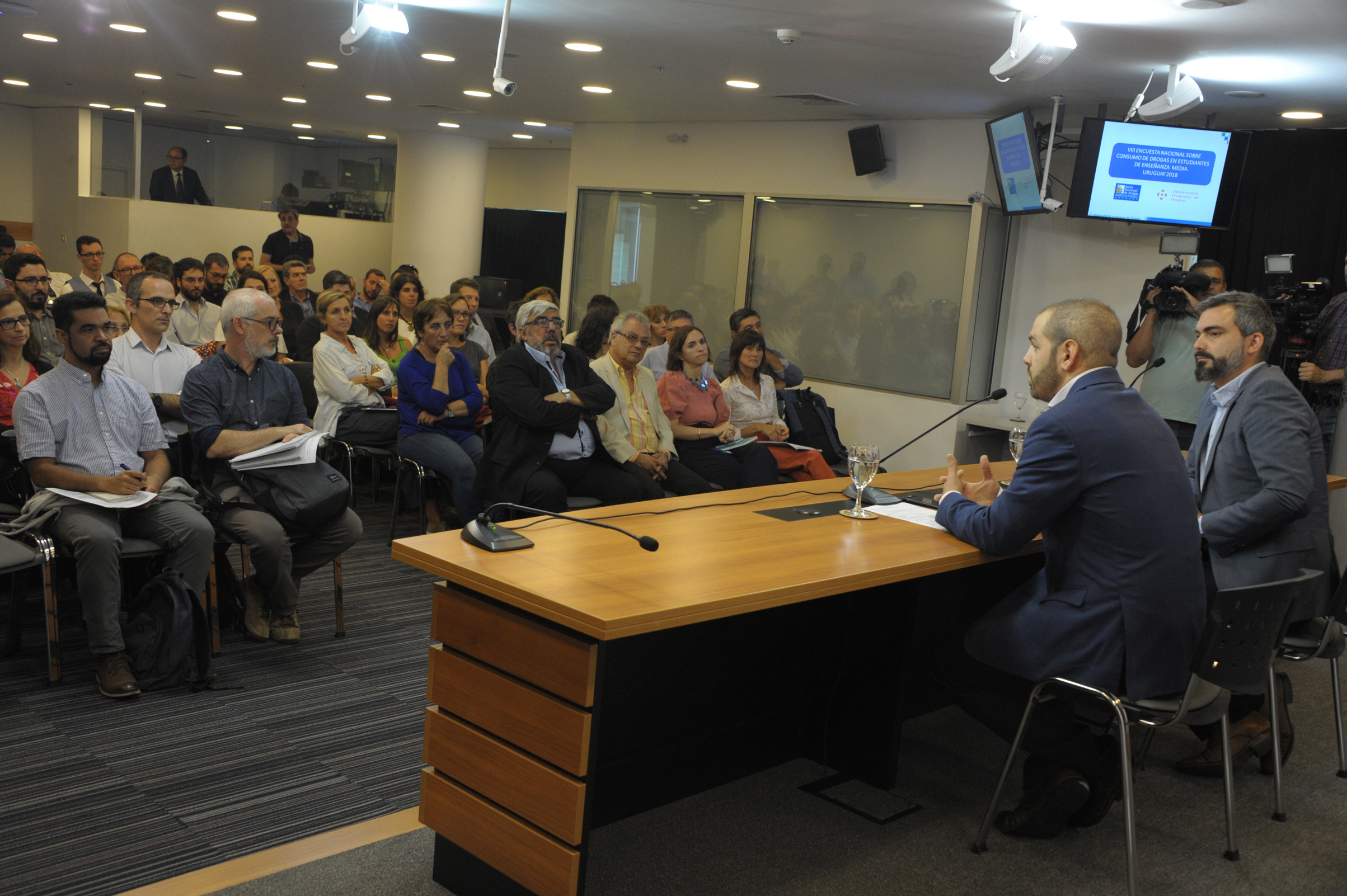 Presentación de datos de VIII Encuesta Nacional de Consumo de Drogas en Estudiantes de Enseñanza Media
