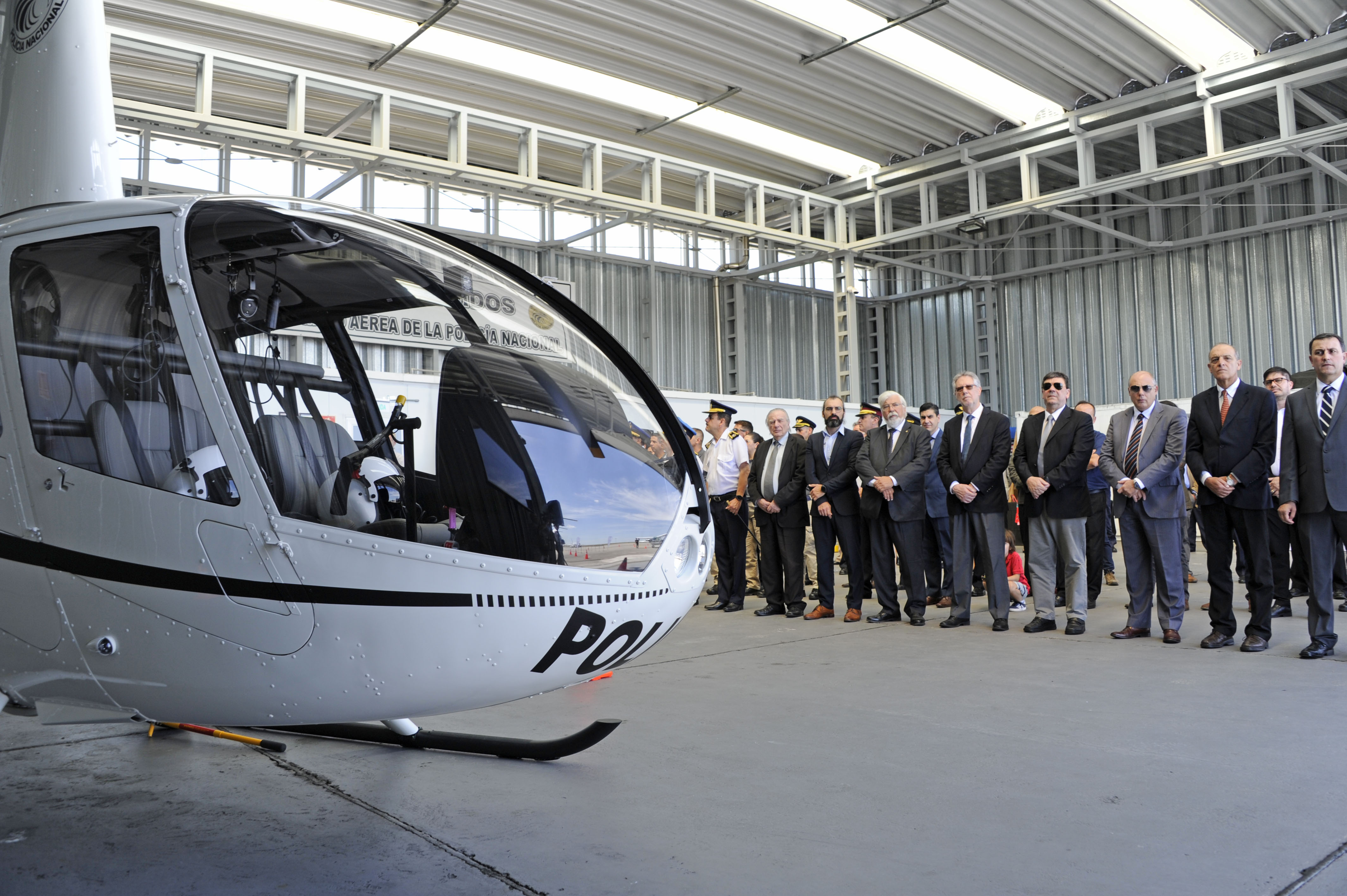 Presentación del cuarto helicóptero de la Dirección General de Aviación de la Policía Nacional