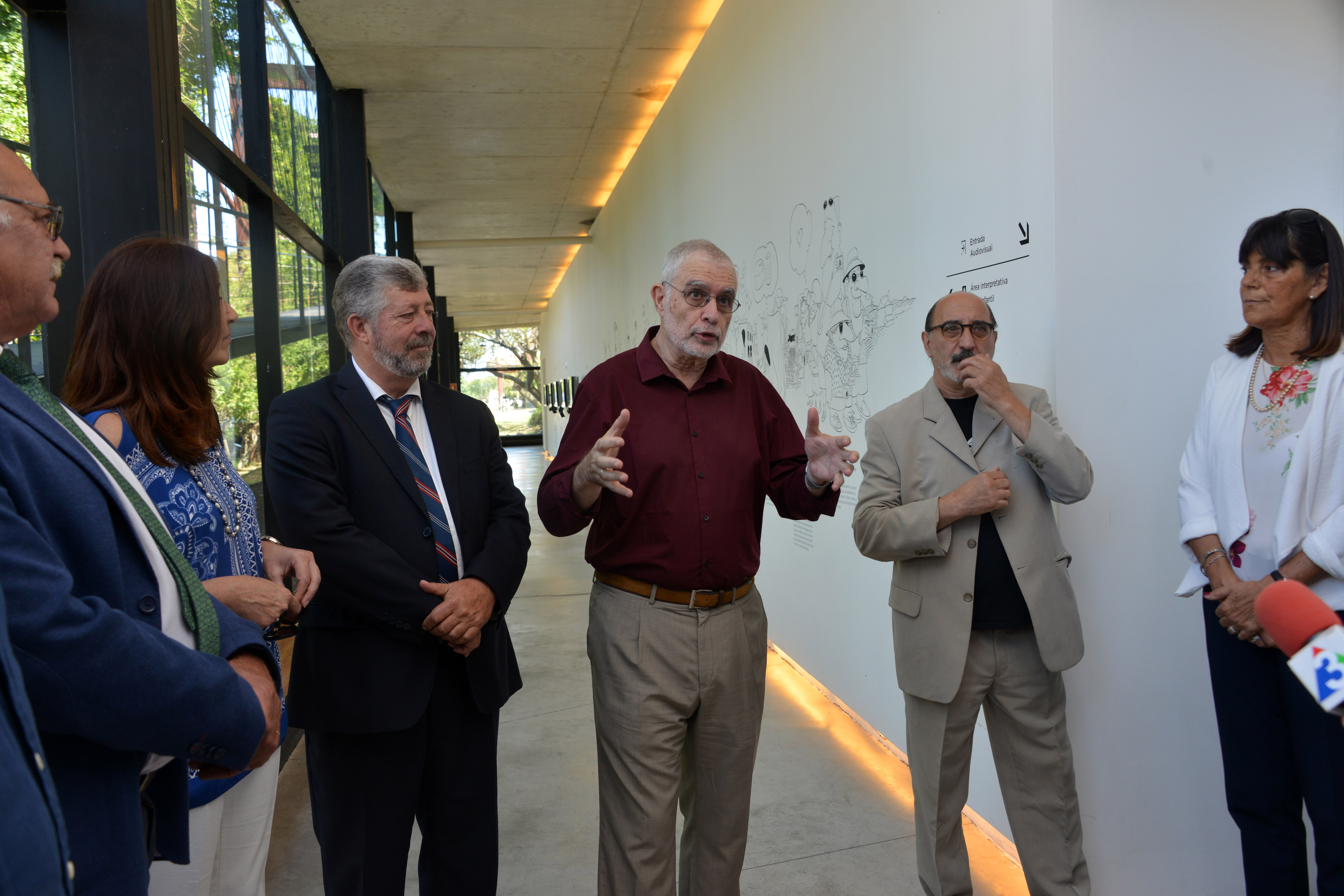 Benjamín Liberoff y Napoleón Gardiol reinauguraron sala interpretativa en BIT Colonia