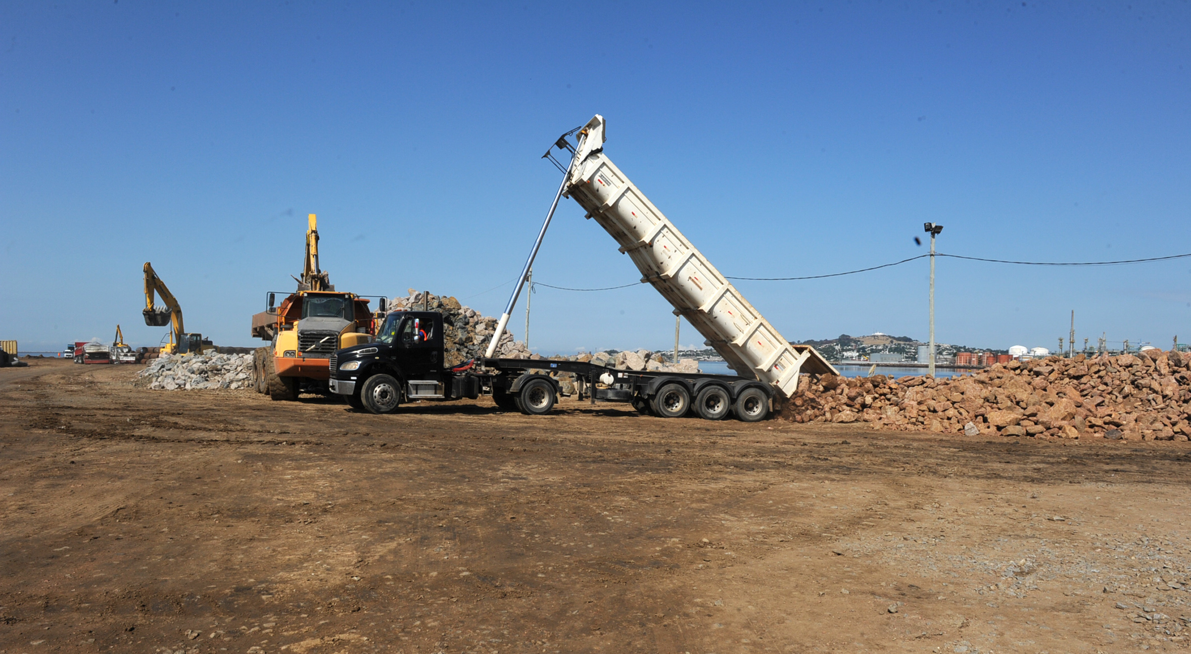 Obras en curso para construir terminal de Capurro
