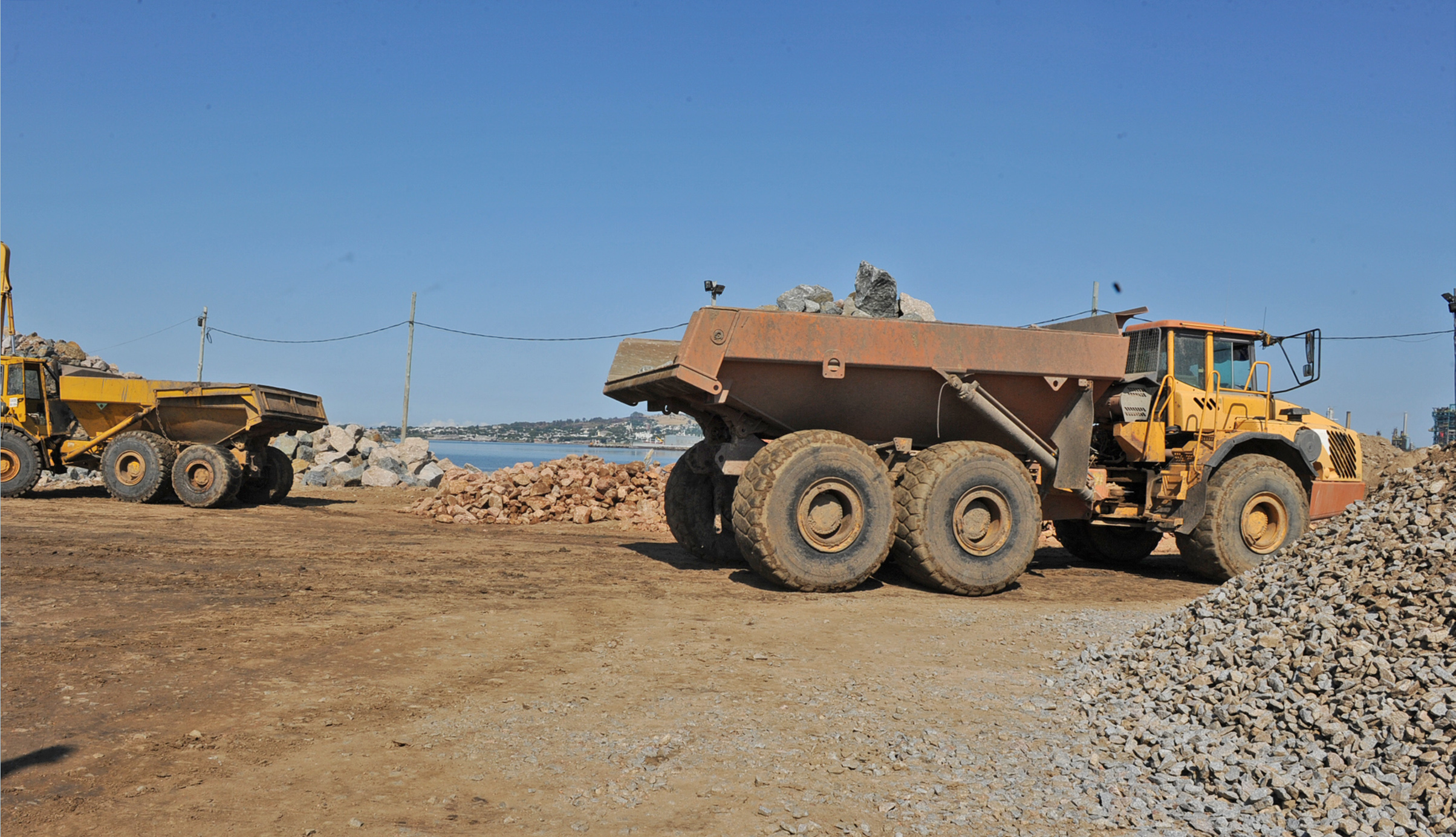 Obras en curso para construir terminal de Capurro