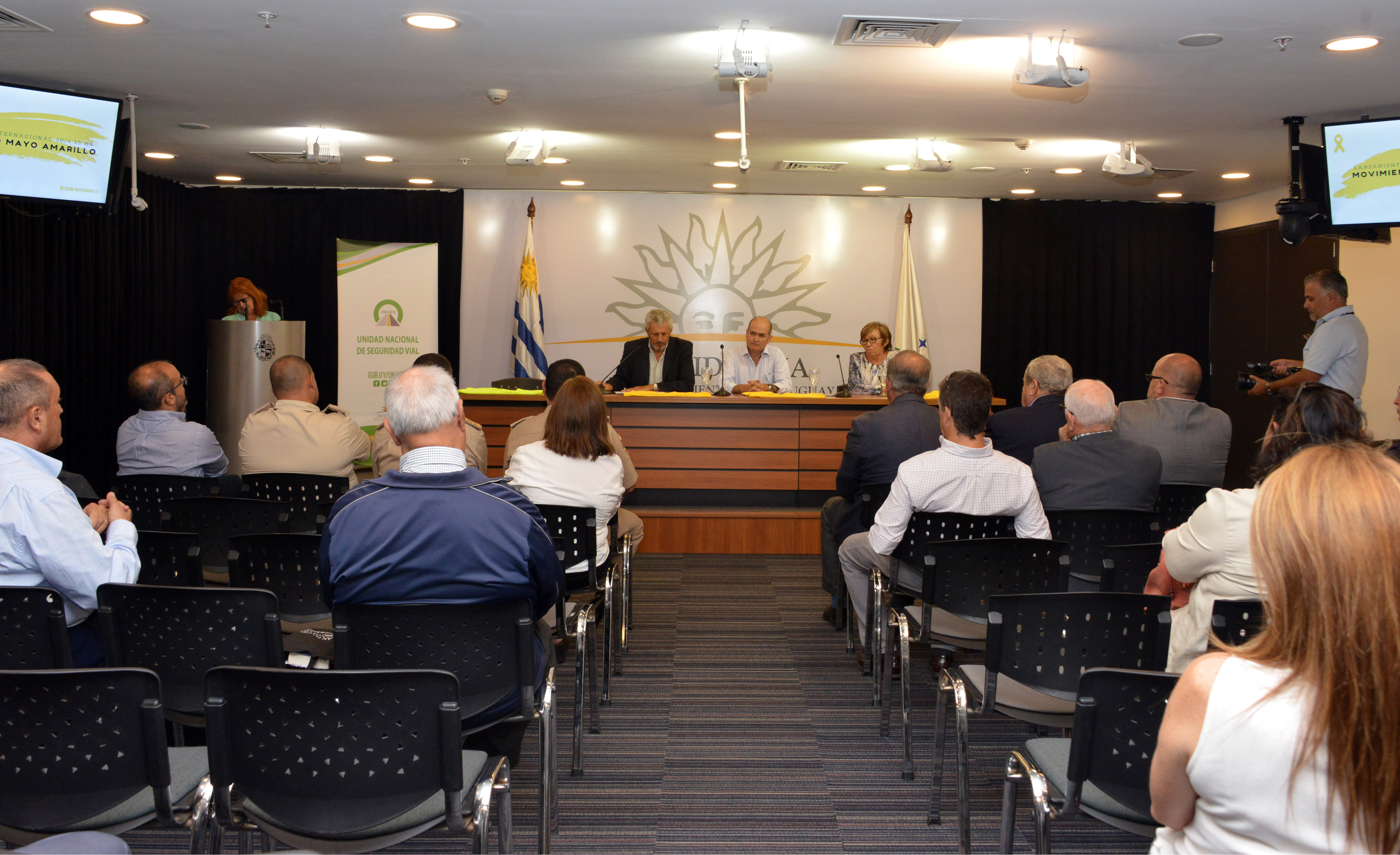 Conferencia del presidente de la Unidad Nacional de Seguridad Vial (Unasev), Fernando Longo