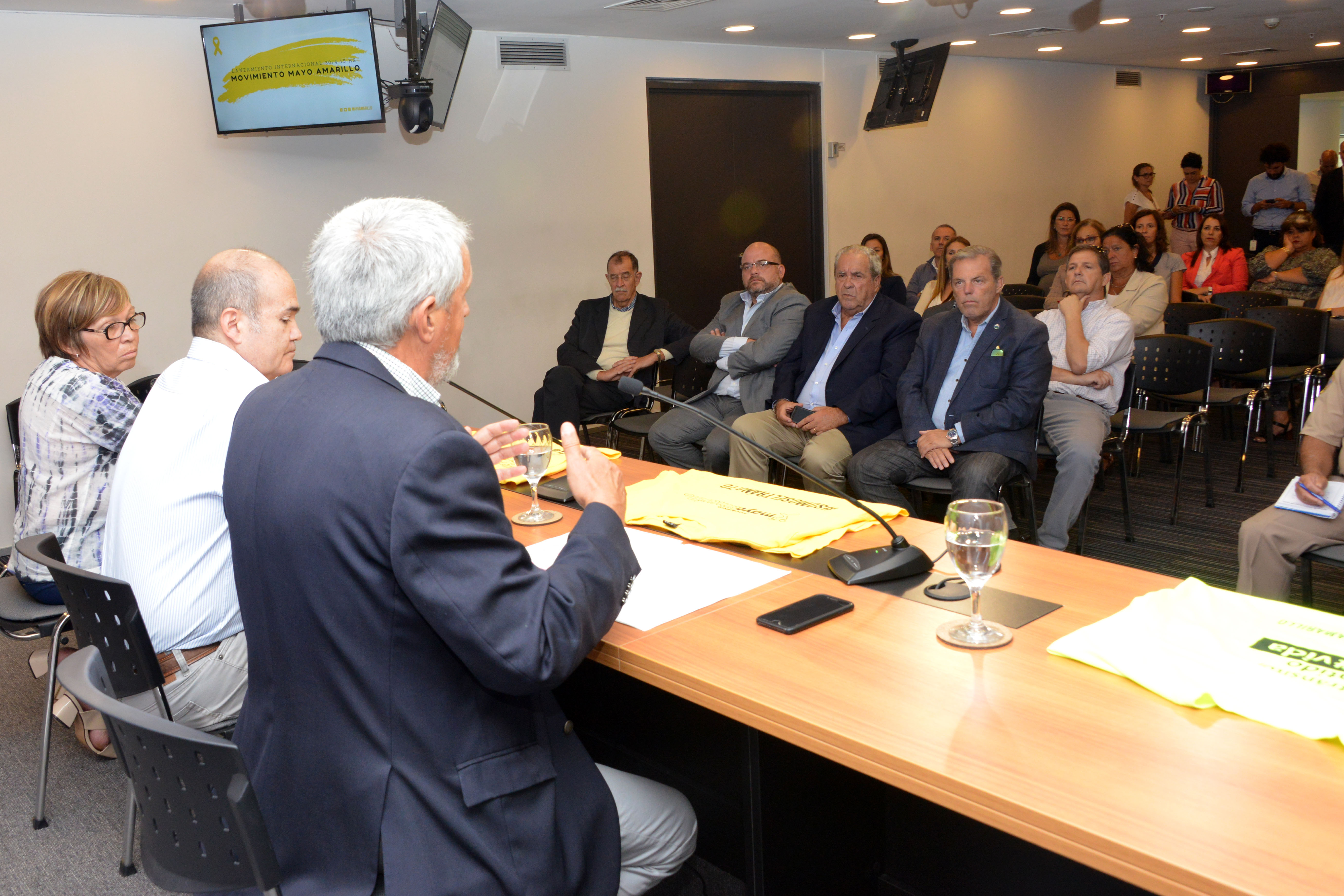 Conferencia del presidente de la Unidad Nacional de Seguridad Vial (Unasev), Fernando Longo