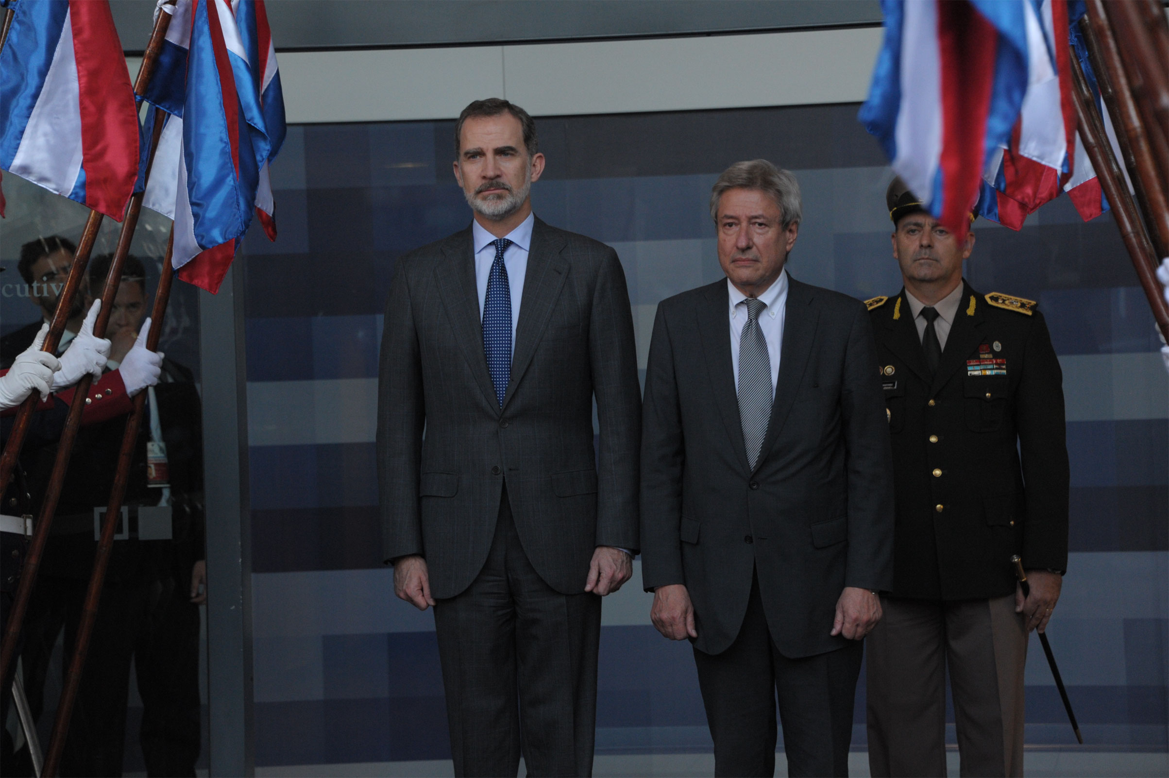 Presidente Vázquez recibió en audiencia al rey Felipe VI de España y la delegación que lo acompaña
