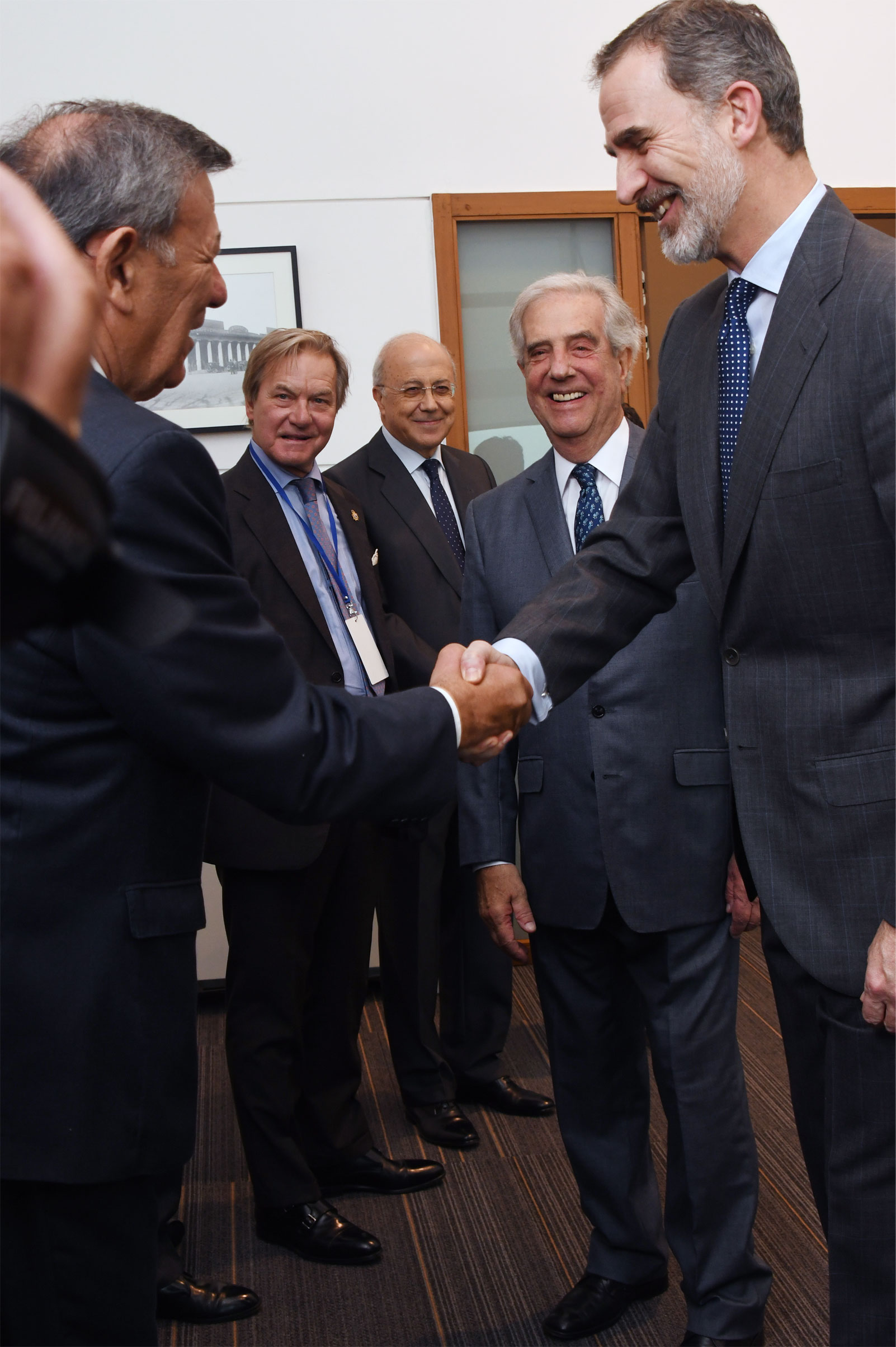 Presidente Vázquez recibió en audiencia al rey Felipe VI de España y la delegación que lo acompaña