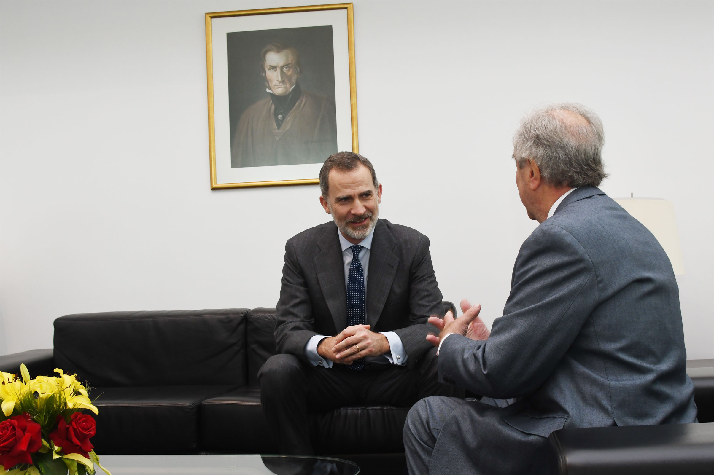 Presidente Vázquez recibió en audiencia al rey Felipe VI de España y la delegación que lo acompaña