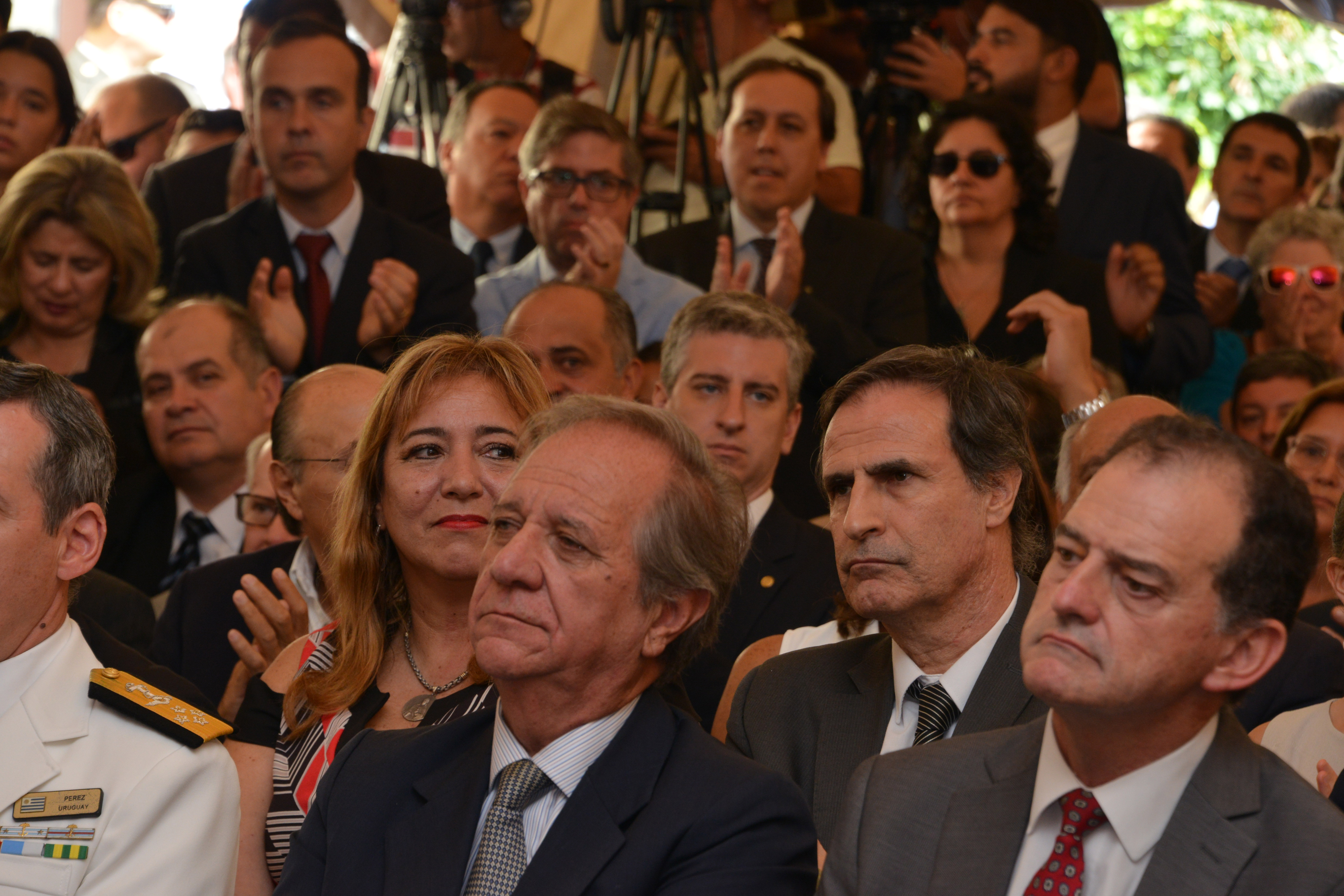 Asistentes al acto de asunción de mando