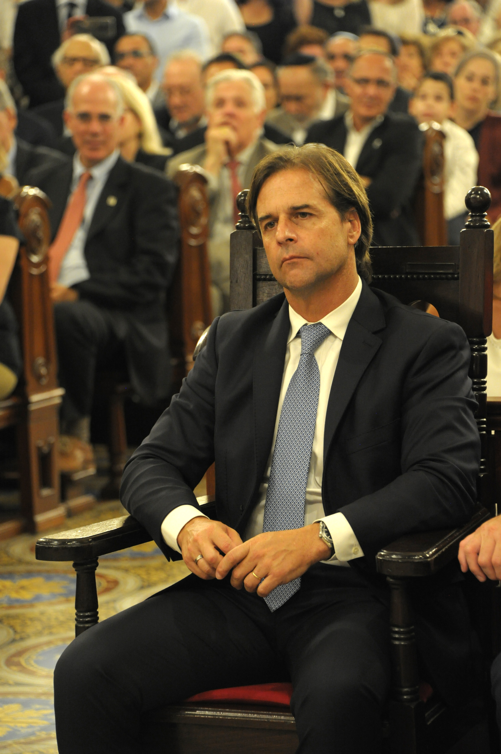 Presidente de la República, Luis Lacalle Pou, participó de la "Oración interreligiosa por la patria"