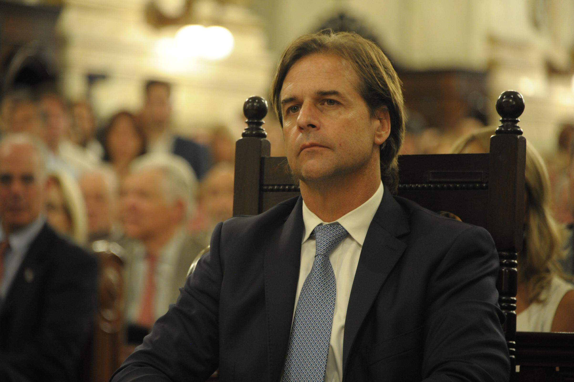 Presidente de la República, Luis Lacalle Pou, participó de la "Oración interreligiosa por la patria"