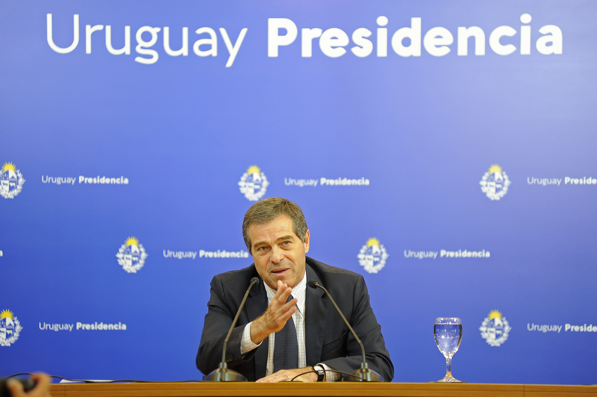 Canciller Ernesto Talvi en conferencia de prensa