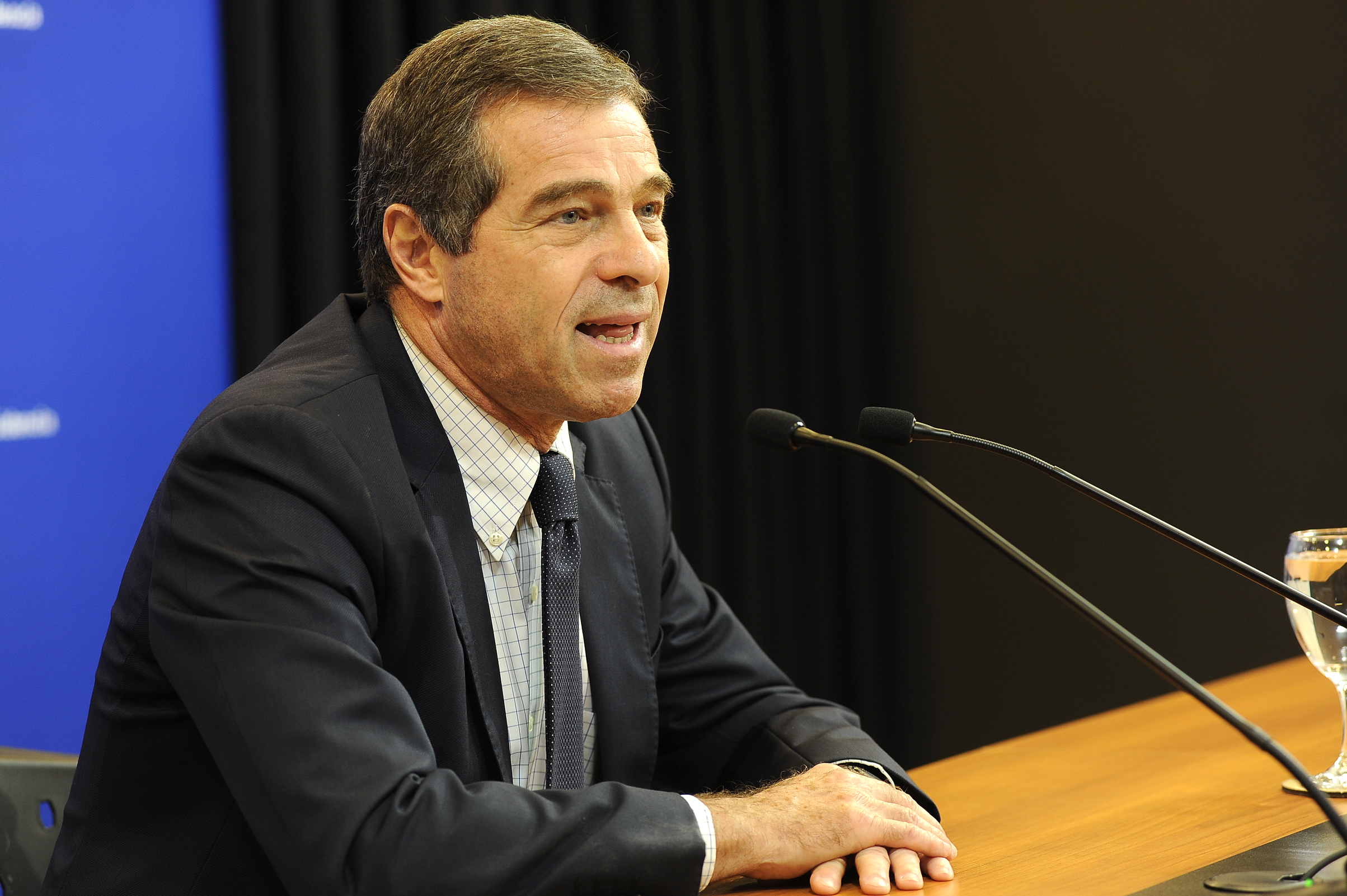 Canciller Ernesto Talvi en conferencia de prensa