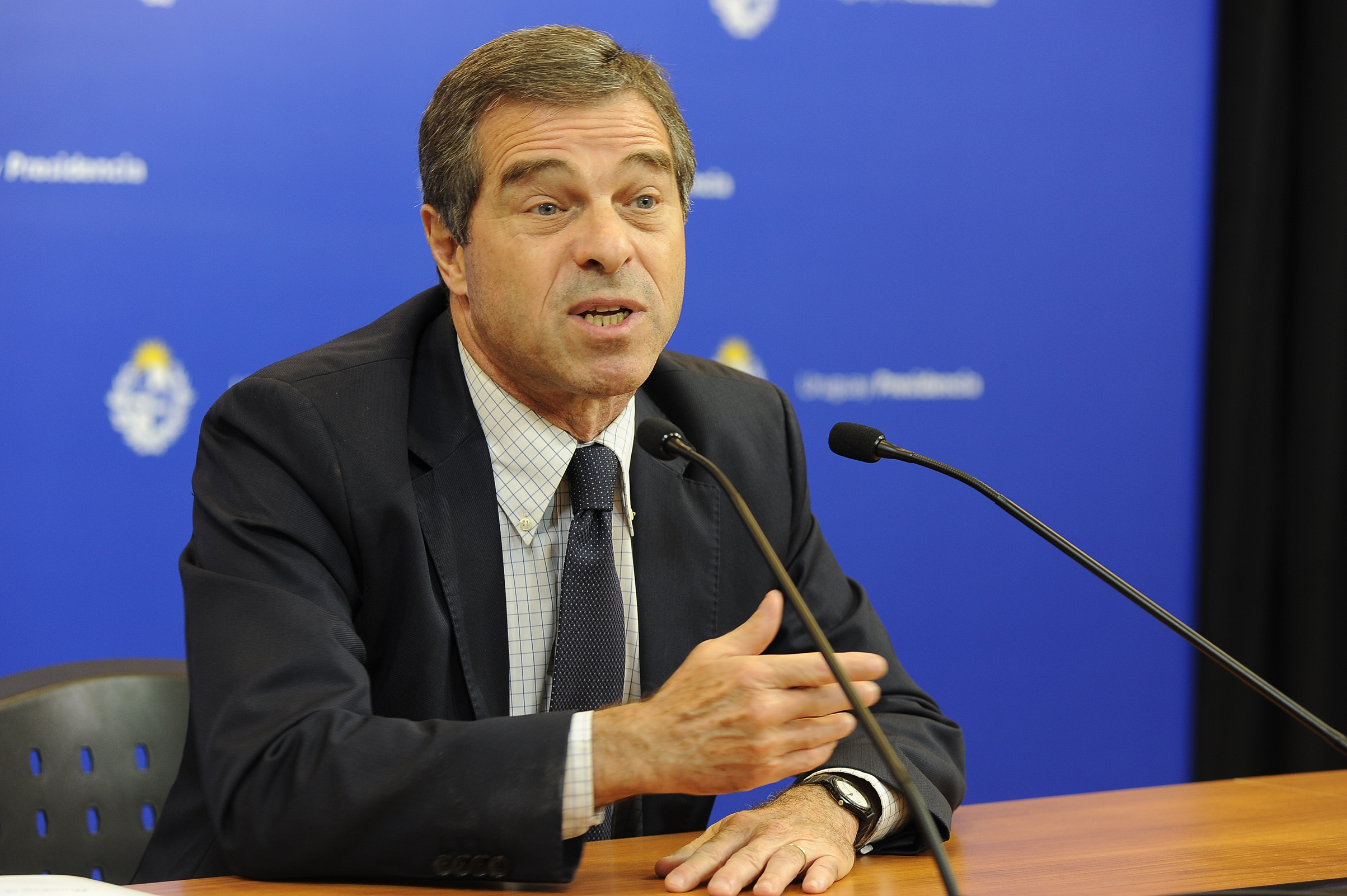Canciller Ernesto Talvi en conferencia de prensa