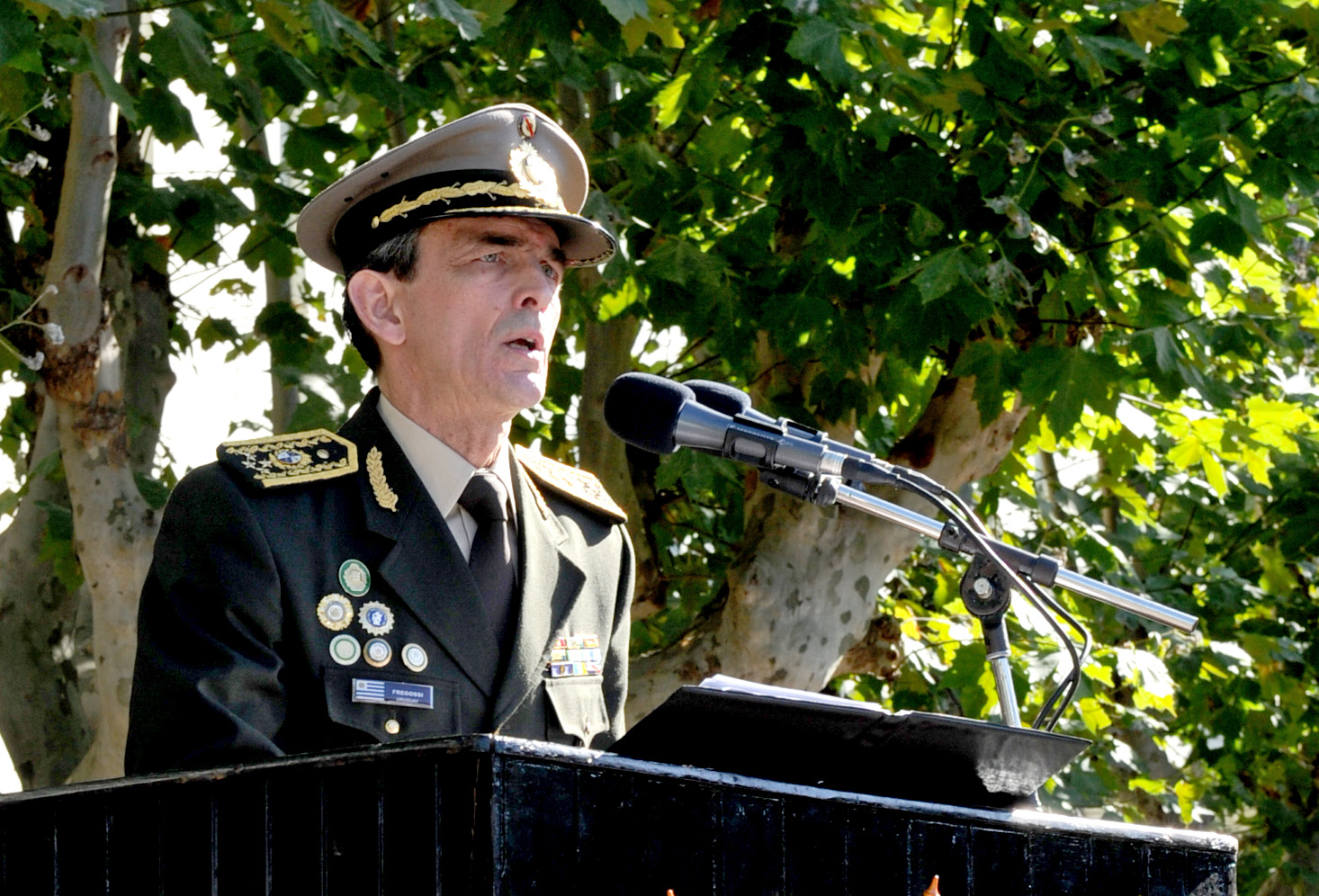 Palabras del comandante del Ejército, Gerardo Fregossi